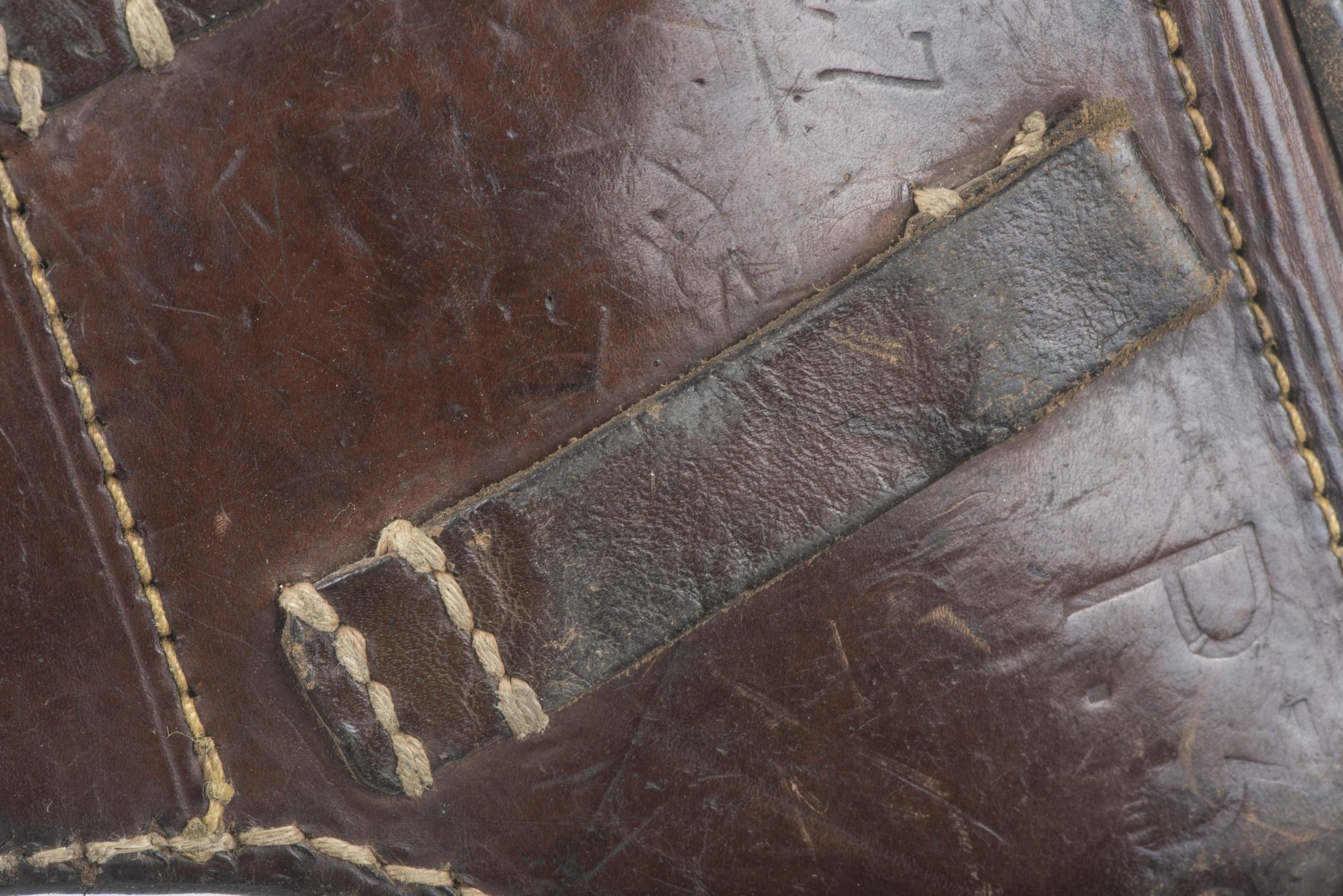 Rare soft leather hardshell P38 holster marked lyo 1943 — image 8