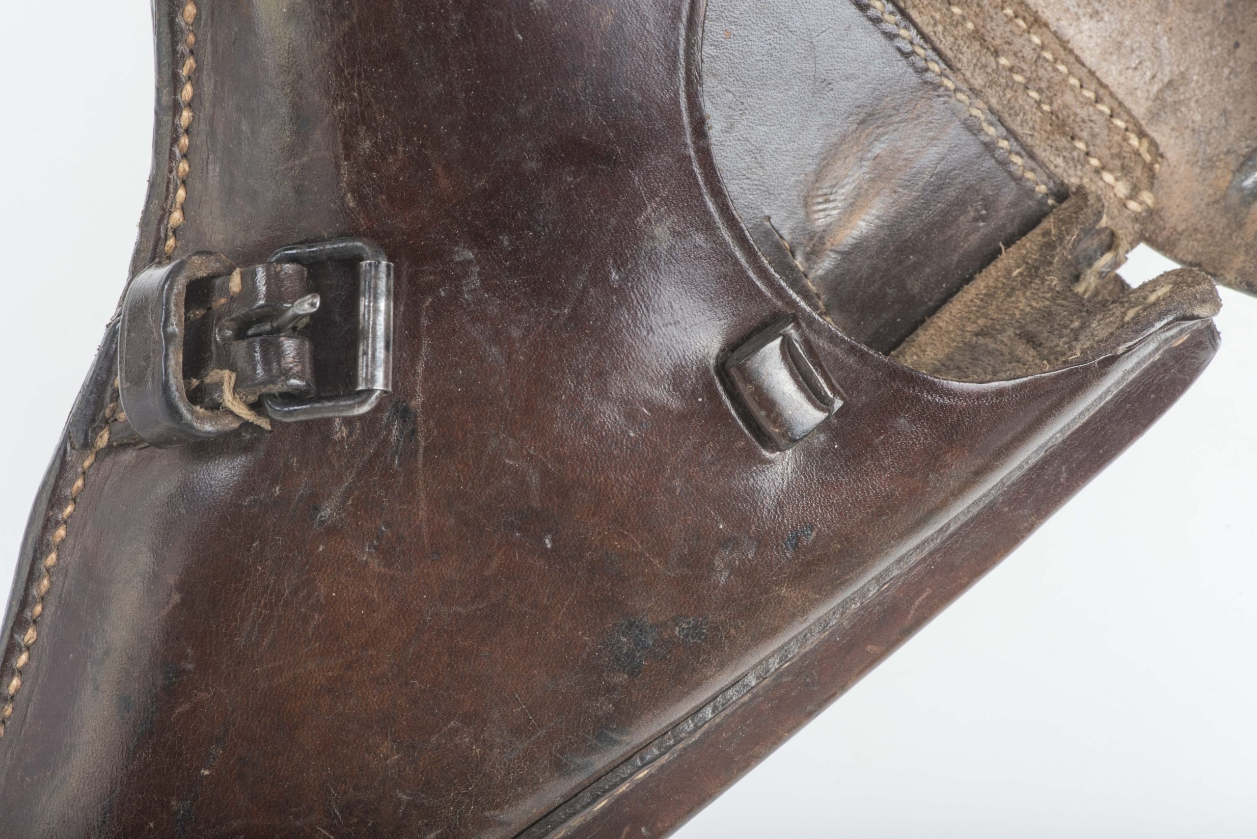 Brown P08 Luger holster marked Gebrüder Klinge Dresden 1938 — image 3