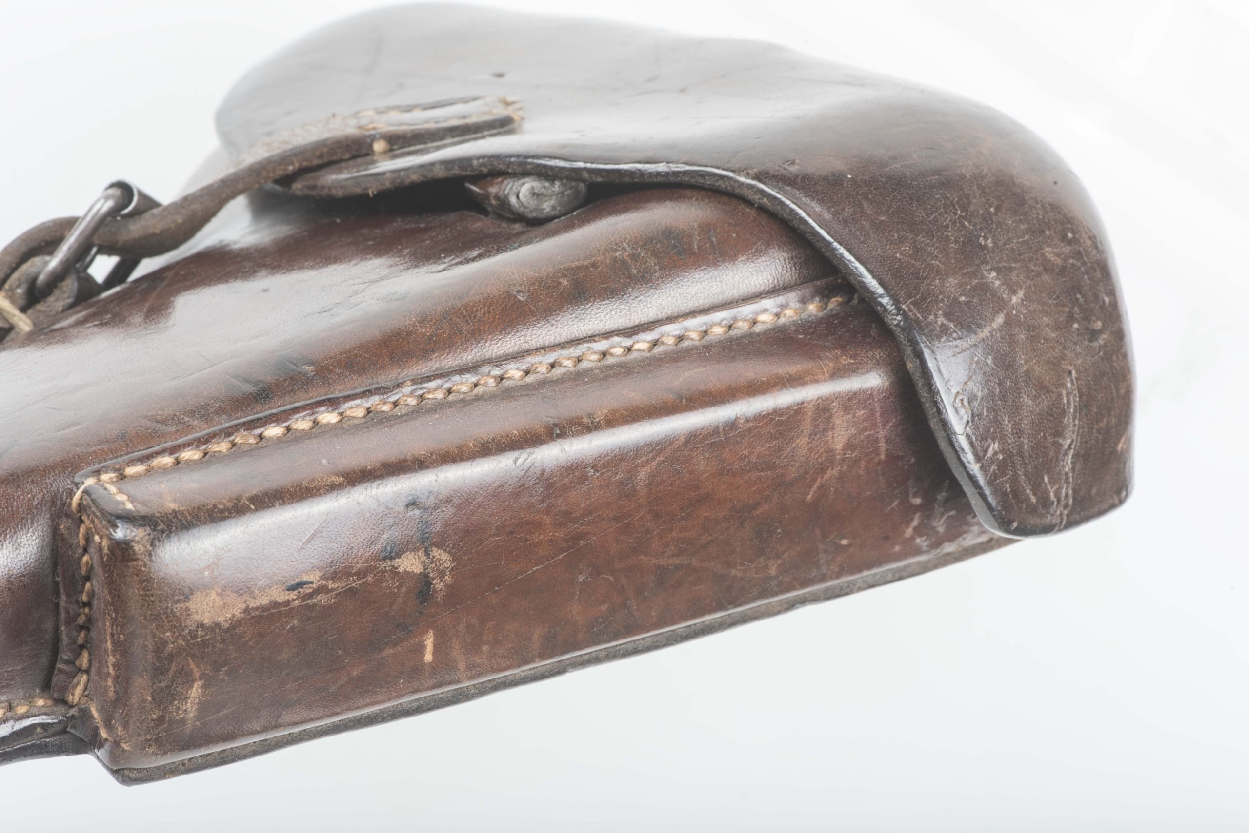 Brown P08 Luger holster marked Gebrüder Klinge Dresden 1938 — image 9