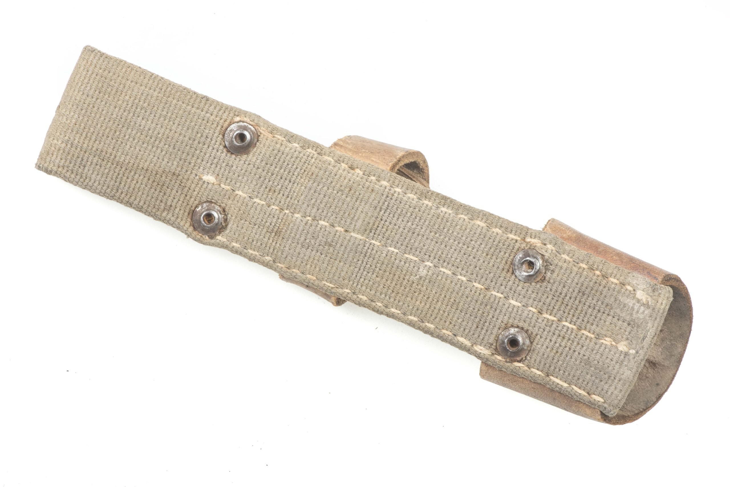 Rare late war grey webbing K98 bayonet frog — image 2