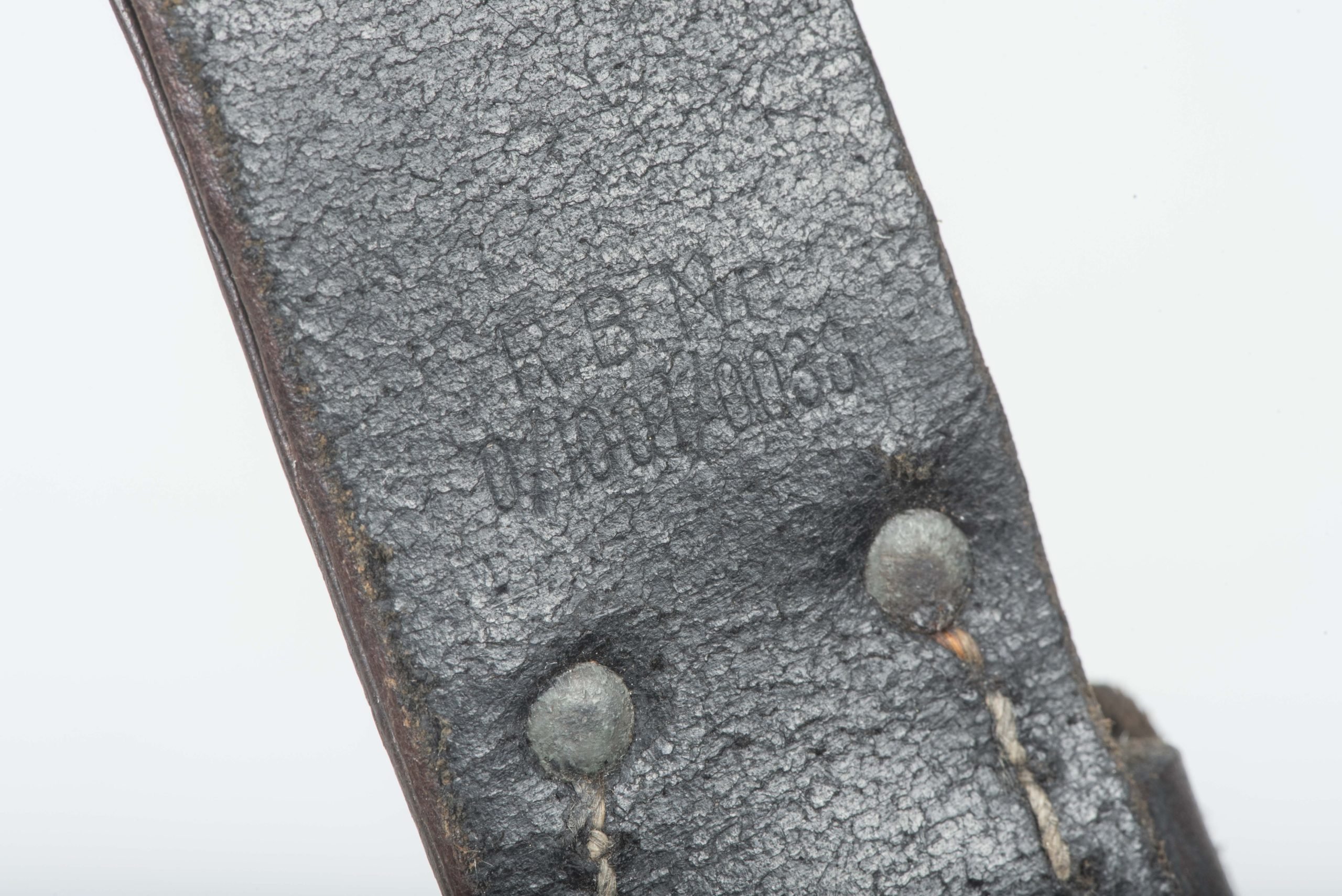 Late war K98 bayonet frog marked RBNr. 0/1001/0038 — image 3