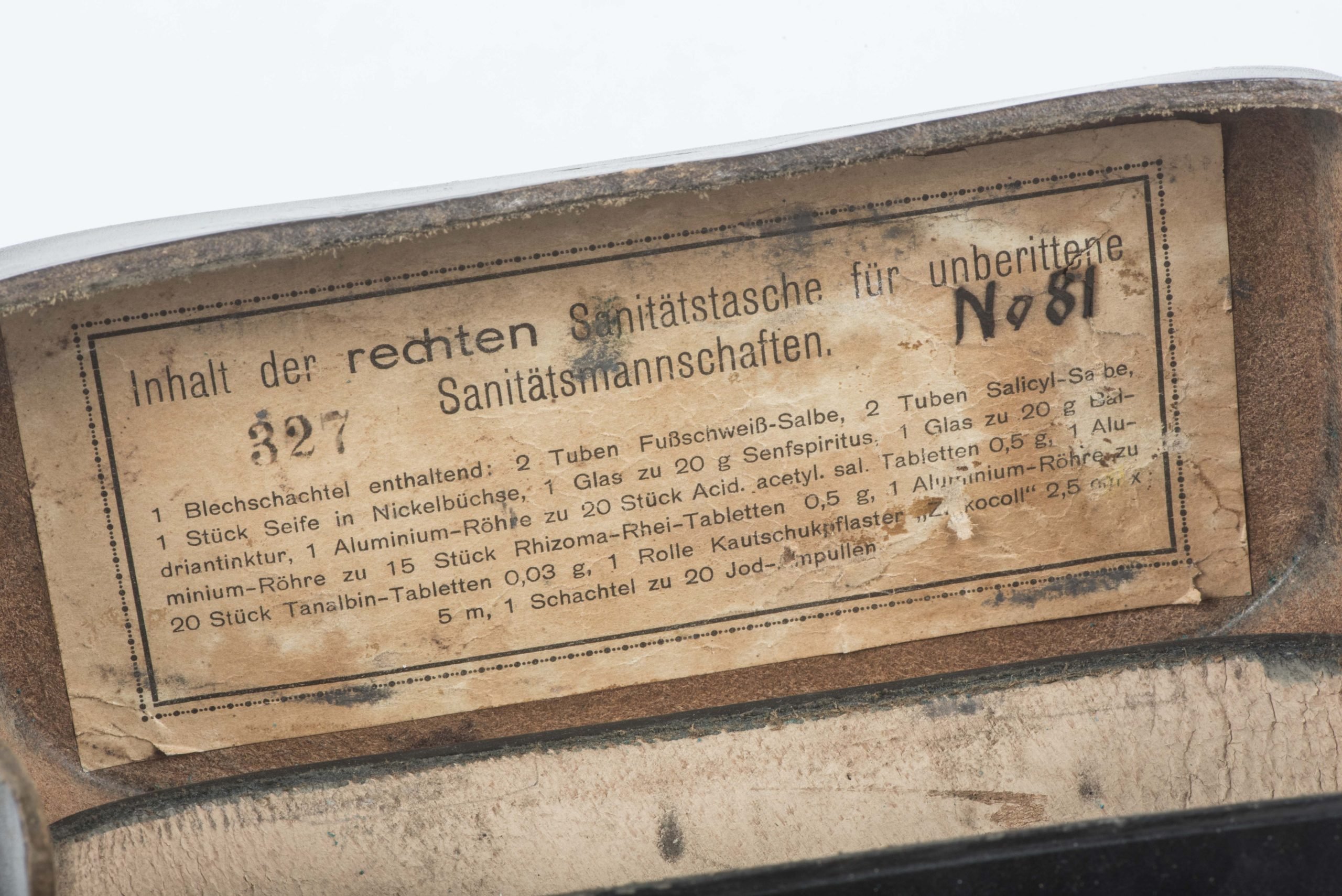 Rechten Sanitätstasche für unberittene Sanitätsmanschaften pouch marked E.G. Leuner Bautzen 1936 — image 2