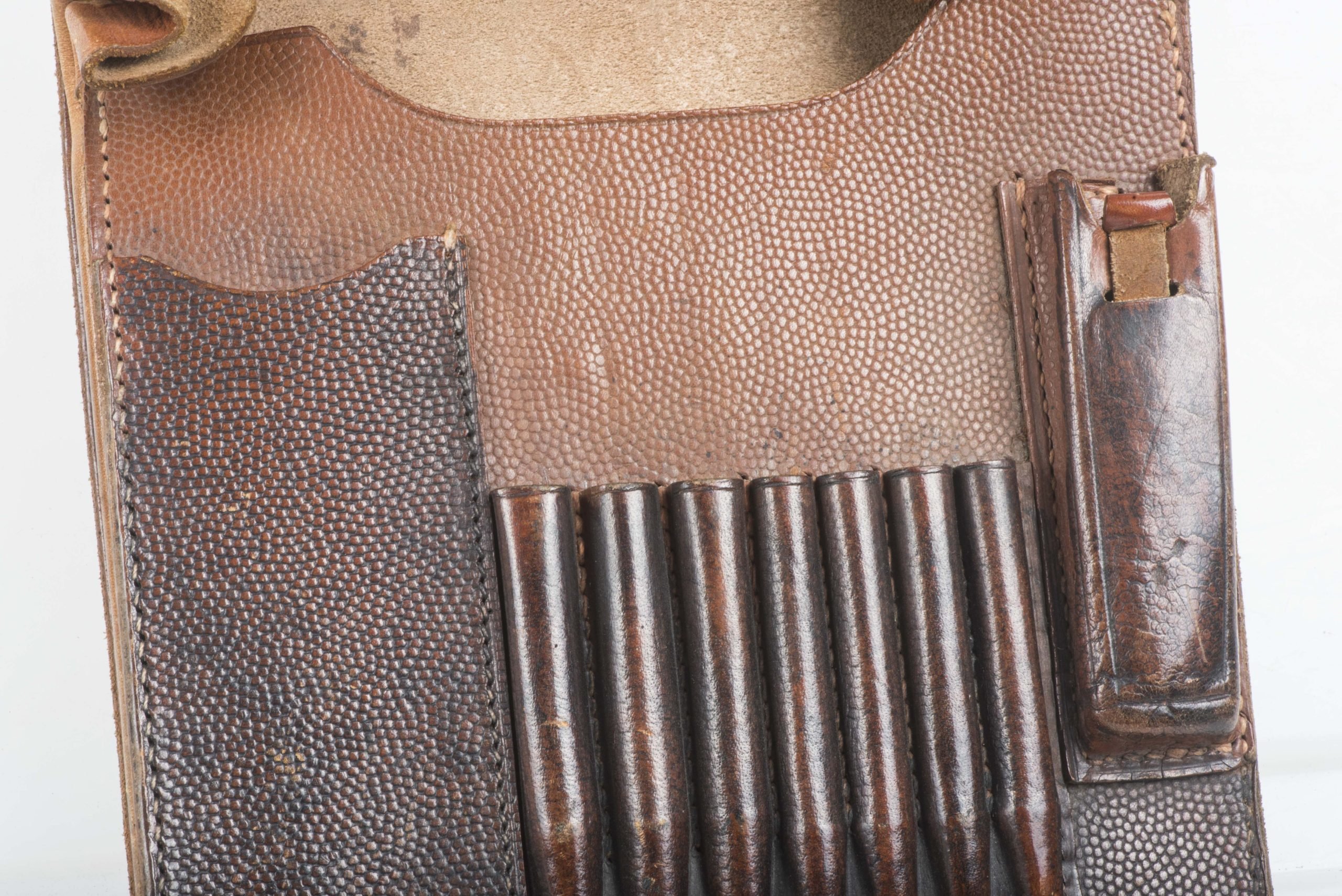 Brown leather mapcase marked EG Leuner 1938 — image 2