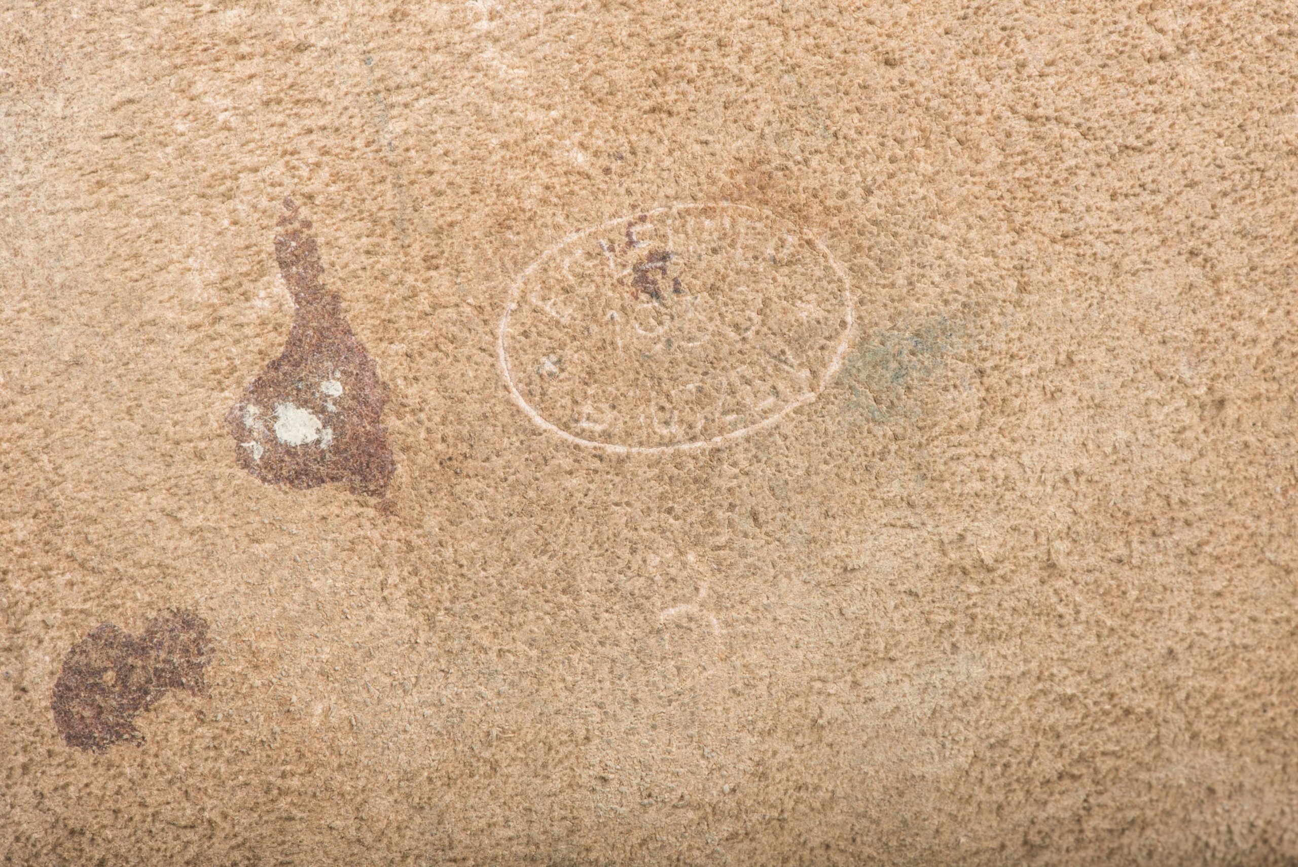 Brown leather mapcase marked EG Leuner 1938 — image 3