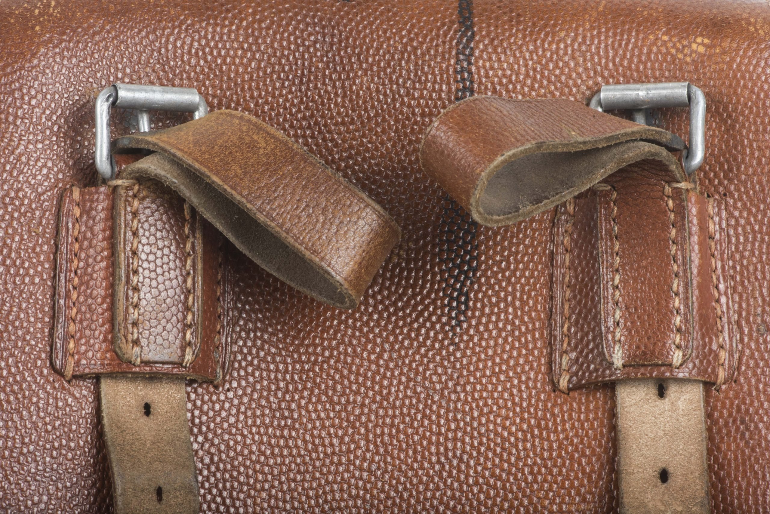 Brown leather mapcase marked EG Leuner 1938 — image 7