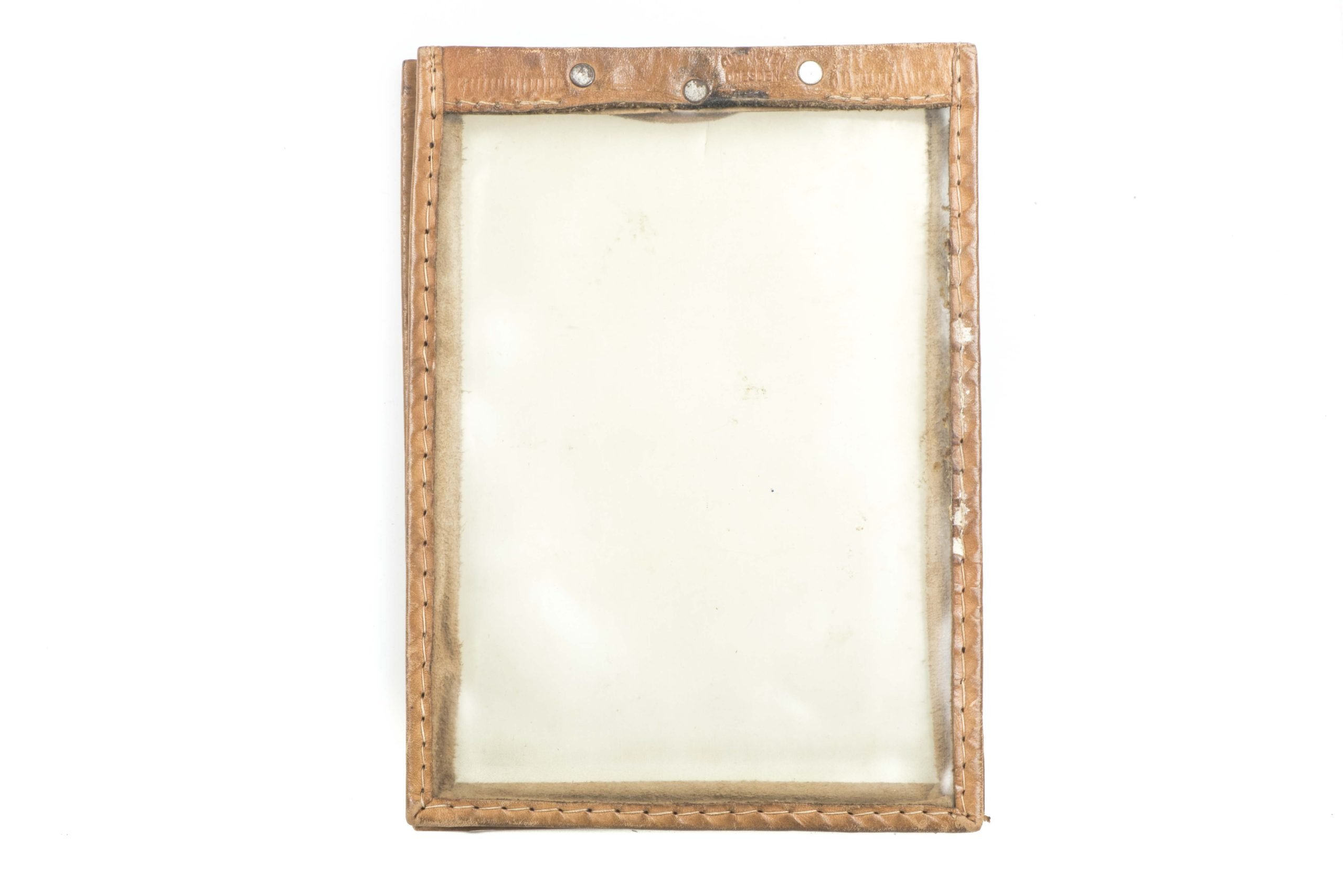 Clear mapcase insert marked G. Heinichen Dresden 1937