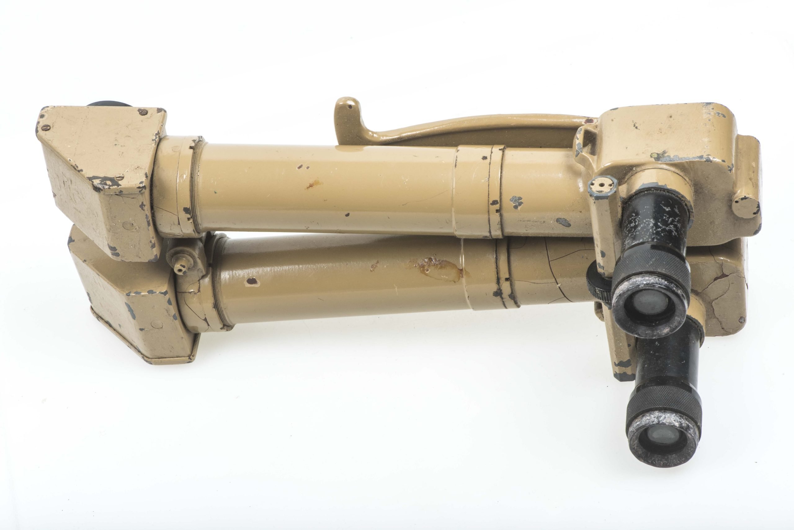 Rare tan 8×24 binoculars made by Huet, Paris marked H/6400 — image 3