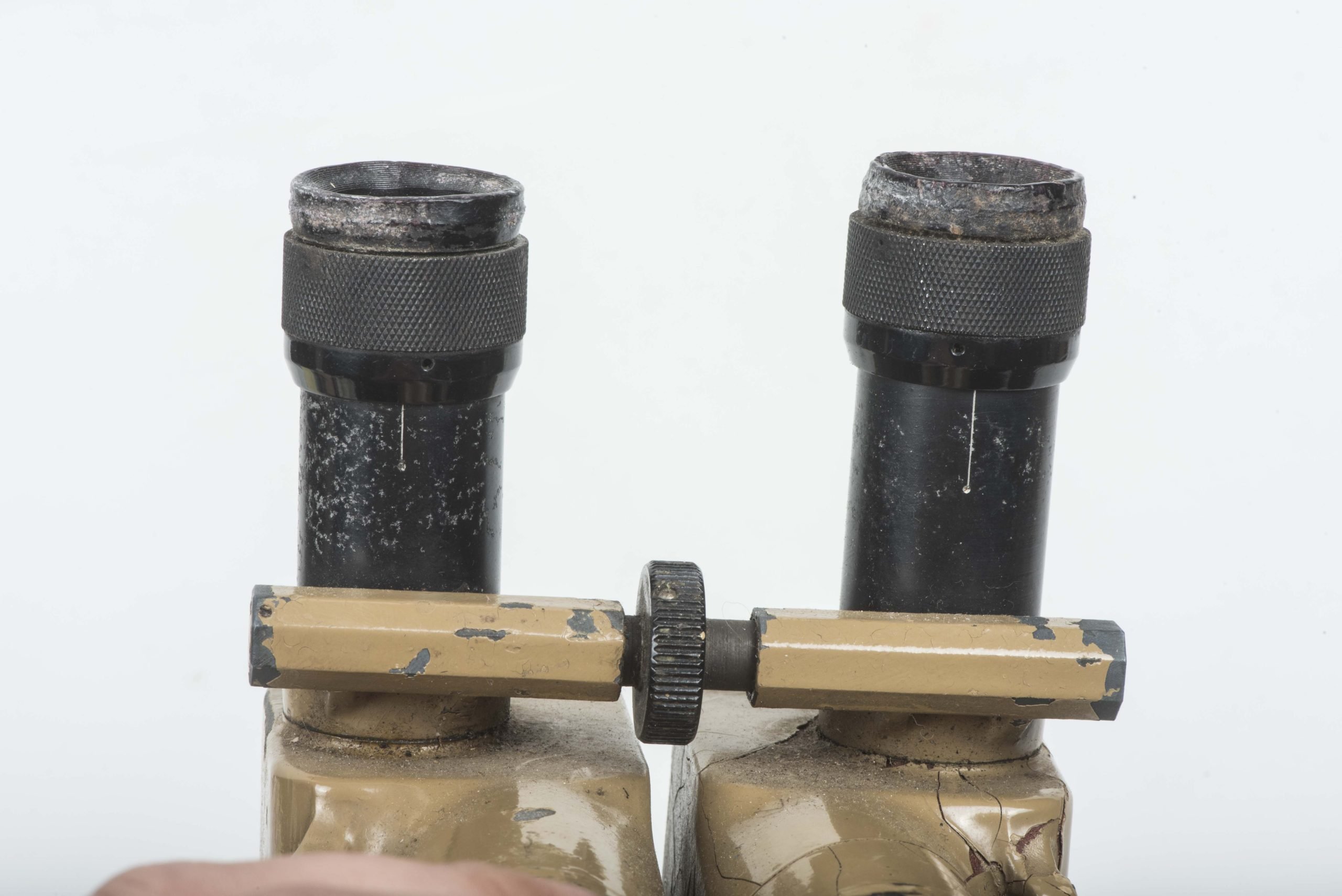 Rare tan 8×24 binoculars made by Huet, Paris marked H/6400 — image 6