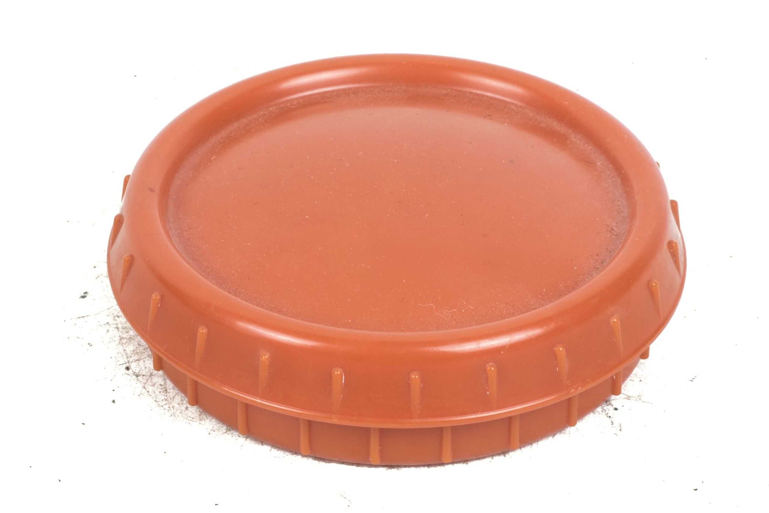 Second pattern orange butterdish marked 3x K by Heinrich Ulbricht