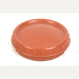 Second pattern orange butterdish marked 3x K by Heinrich Ulbricht