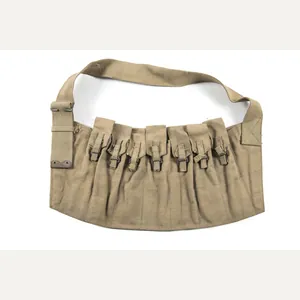 Woodwork find British paratrooper Stengun magazine bandoleer dated 1942