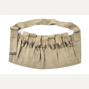 Woodwork find British paratrooper Stengun magazine bandoleer dated 1942