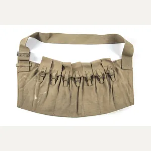 Woodwork find British paratrooper Stengun magazine bandoleer dated 1942