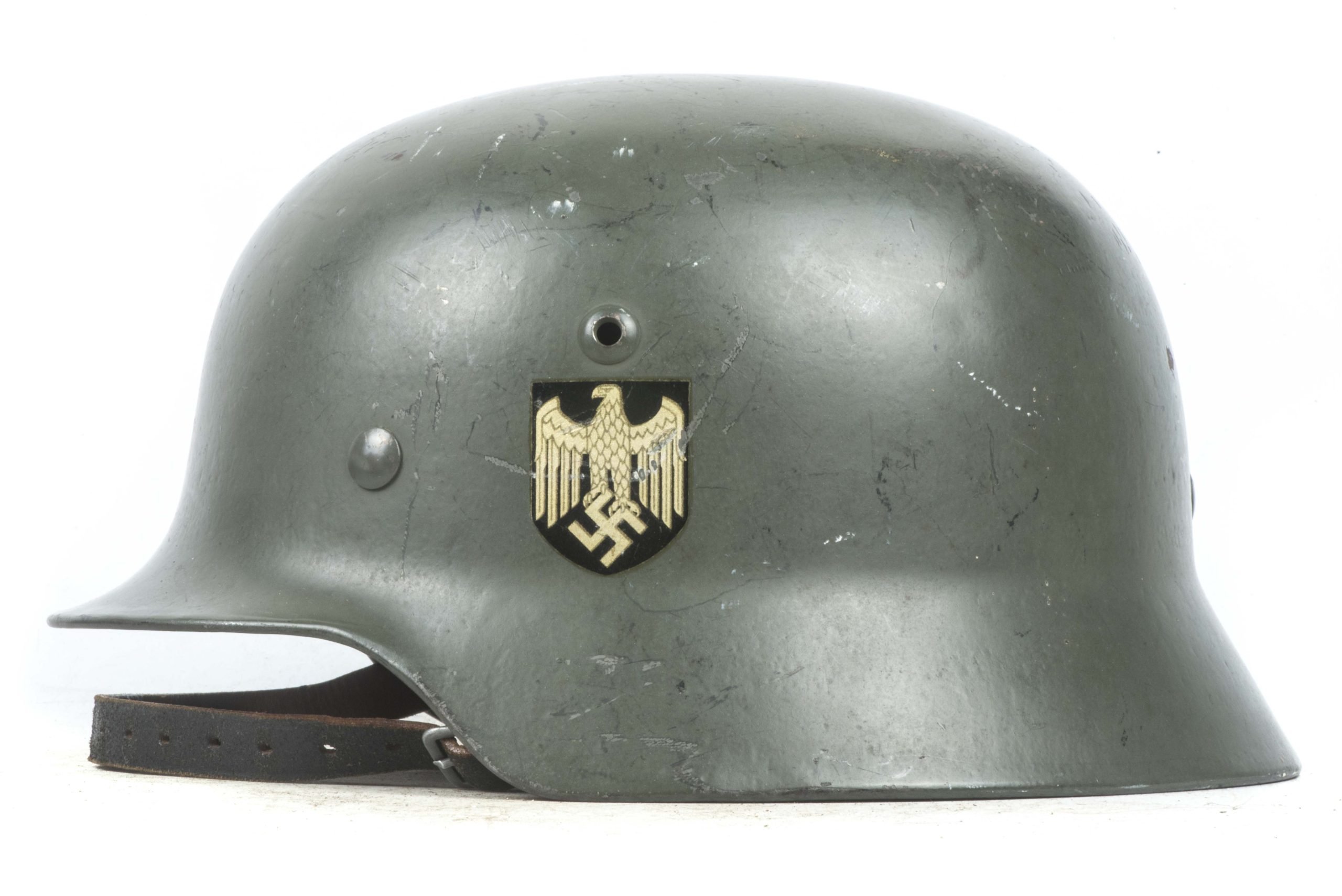 Spectacular SE66 M35 Heer double decal helmet