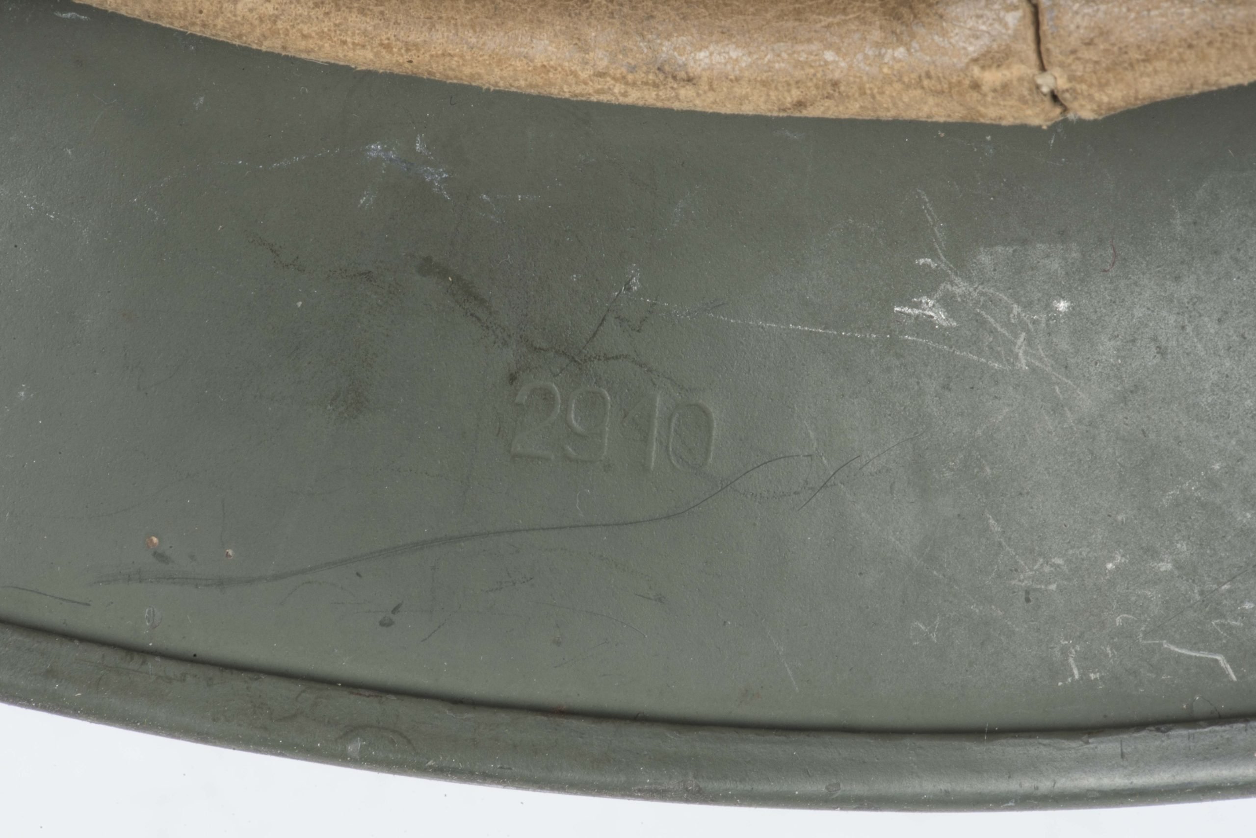 Spectacular SE66 M35 Heer double decal helmet — image 15