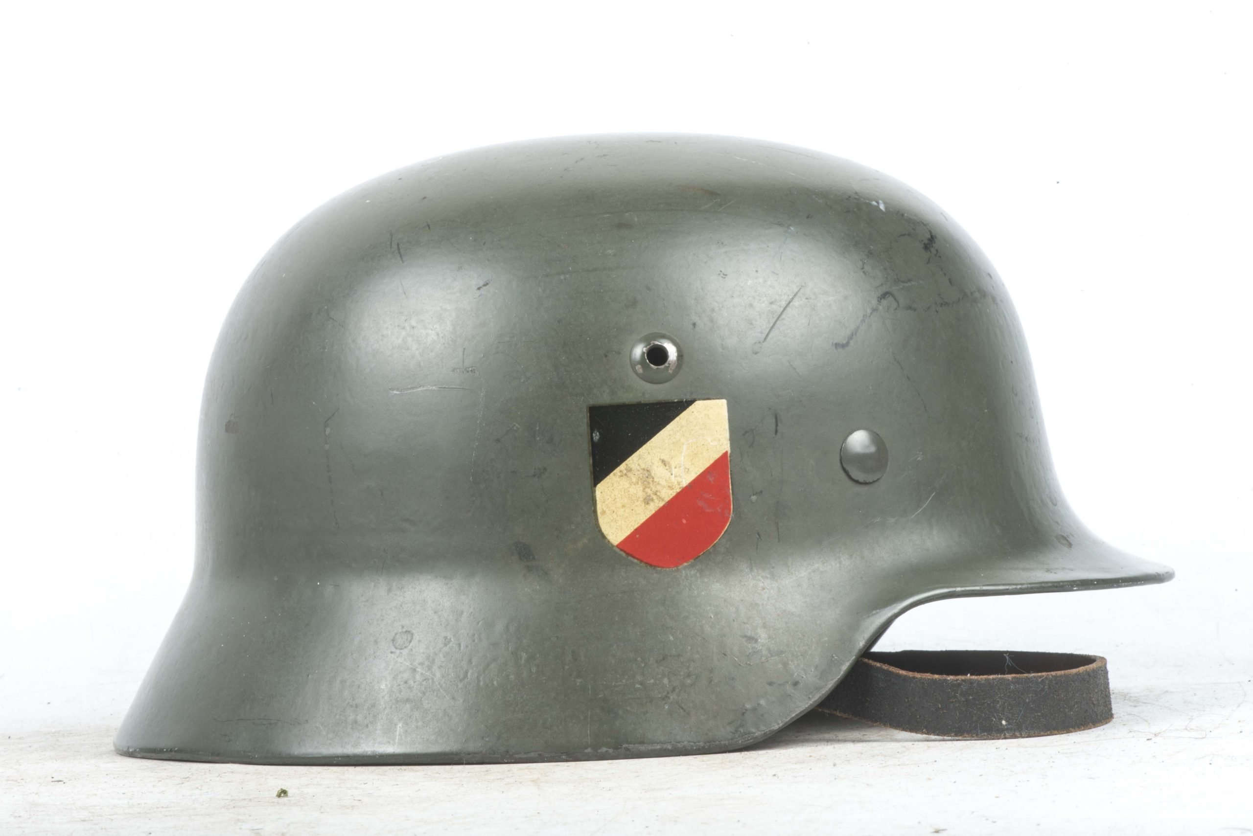 Spectacular SE66 M35 Heer double decal helmet — image 3