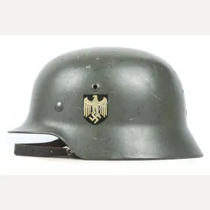 Spectacular SE66 M35 Heer double decal helmet