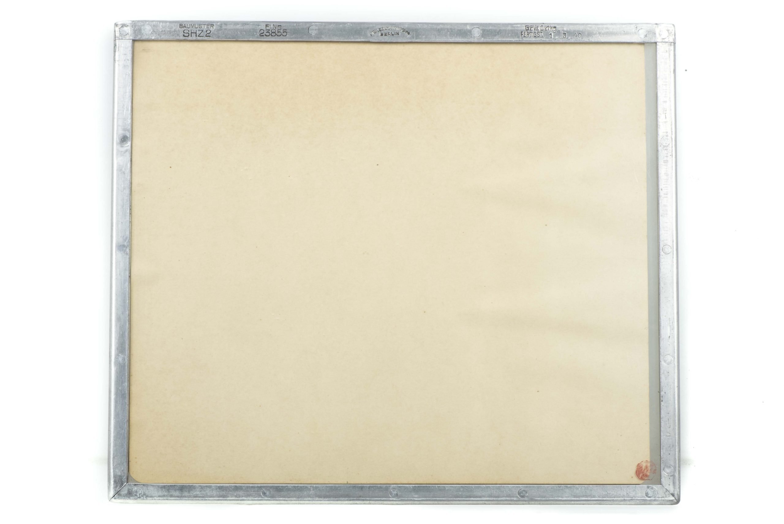 Rare Luftwaffe Schutzhülle für Zielkarten FL 23855 SHZ 2 marked Paul Gebhardt Söhne, Berlin 1940