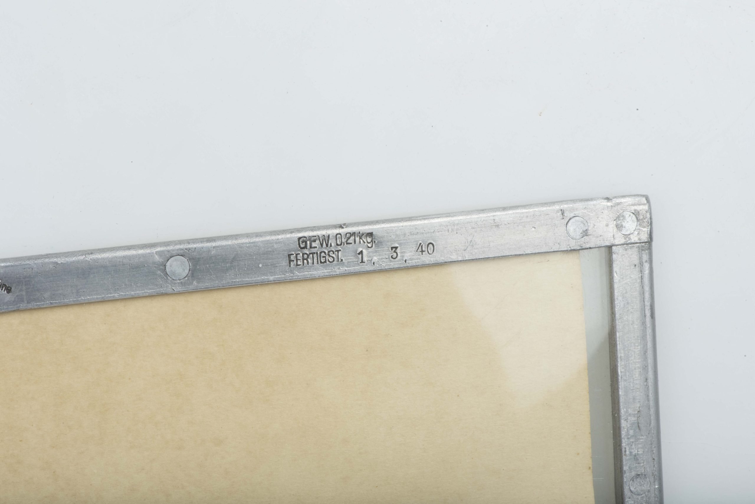 Rare Luftwaffe Schutzhülle für Zielkarten FL 23855 SHZ 2 marked Paul Gebhardt Söhne, Berlin 1940 — image 2