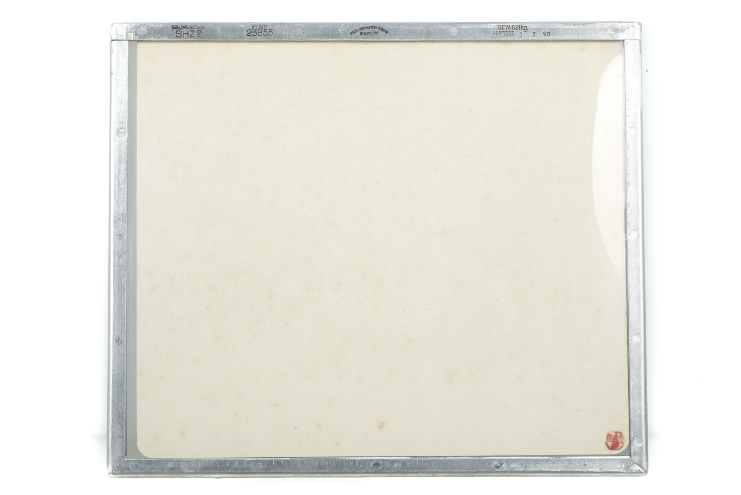 Rare Luftwaffe Schutzhülle für Zielkarten FL 23855 SHZ 2 marked Paul Gebhardt Söhne, Berlin 1940