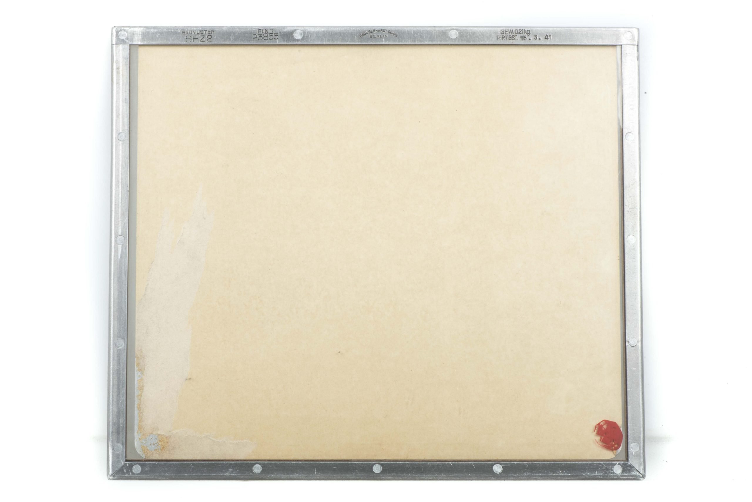 Rare Luftwaffe Schutzhülle für Zielkarten FL 23855 SHZ 2 marked Paul Gebhardt Söhne, Berlin 1941