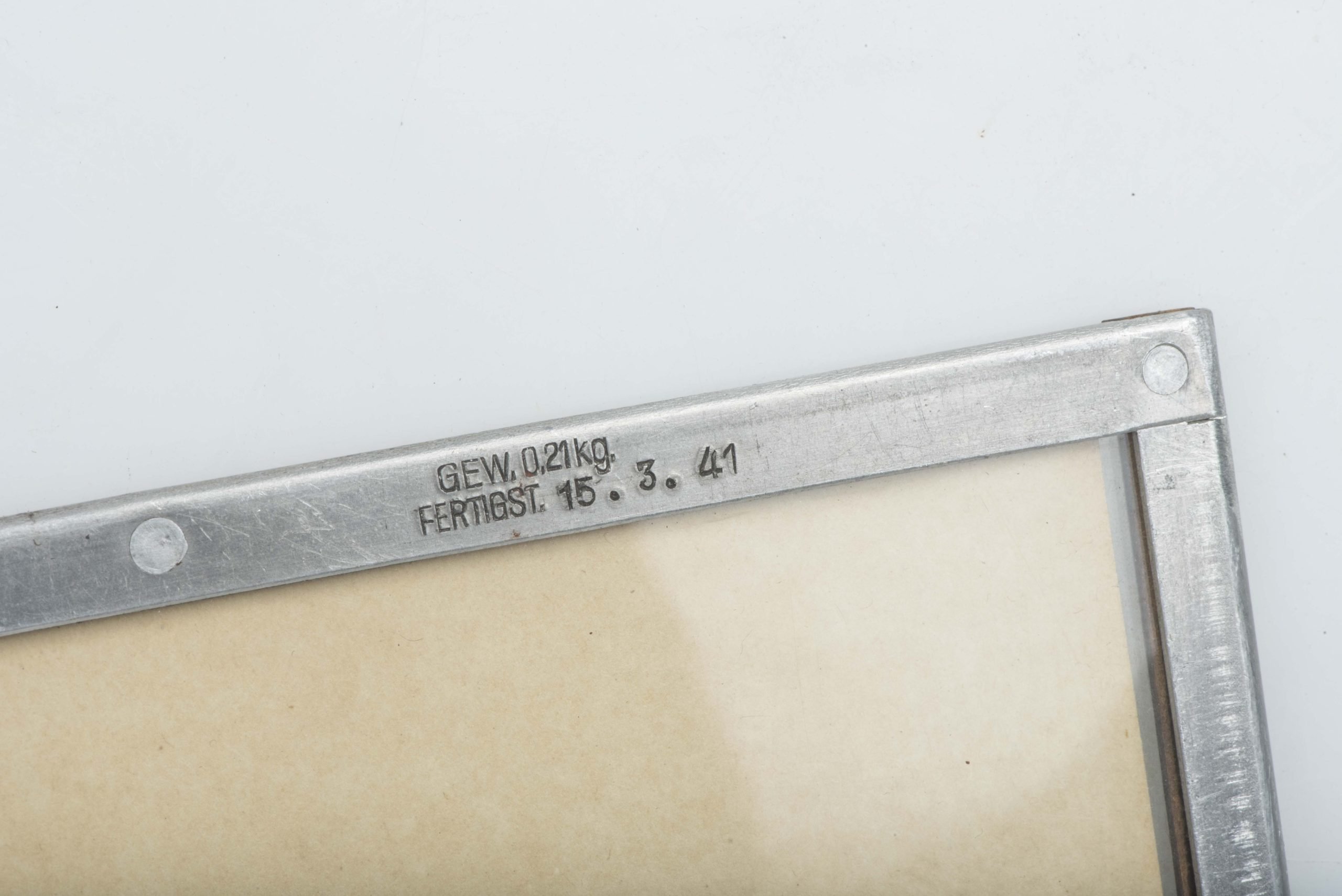 Rare Luftwaffe Schutzhülle für Zielkarten FL 23855 SHZ 2 marked Paul Gebhardt Söhne, Berlin 1941 — image 2