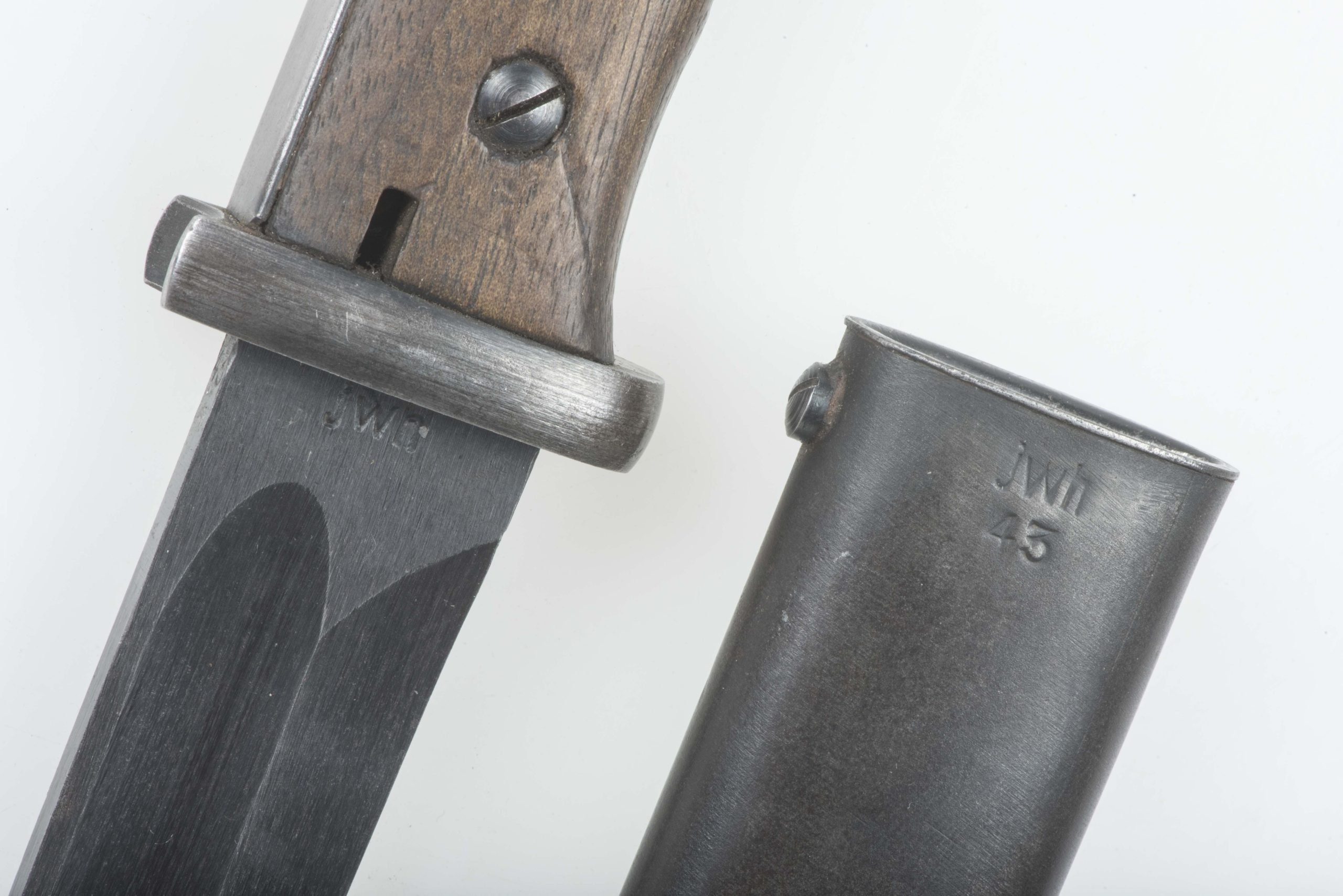 Rare French made matching k98 bayonet marked jwh 43 #9084 — image 4