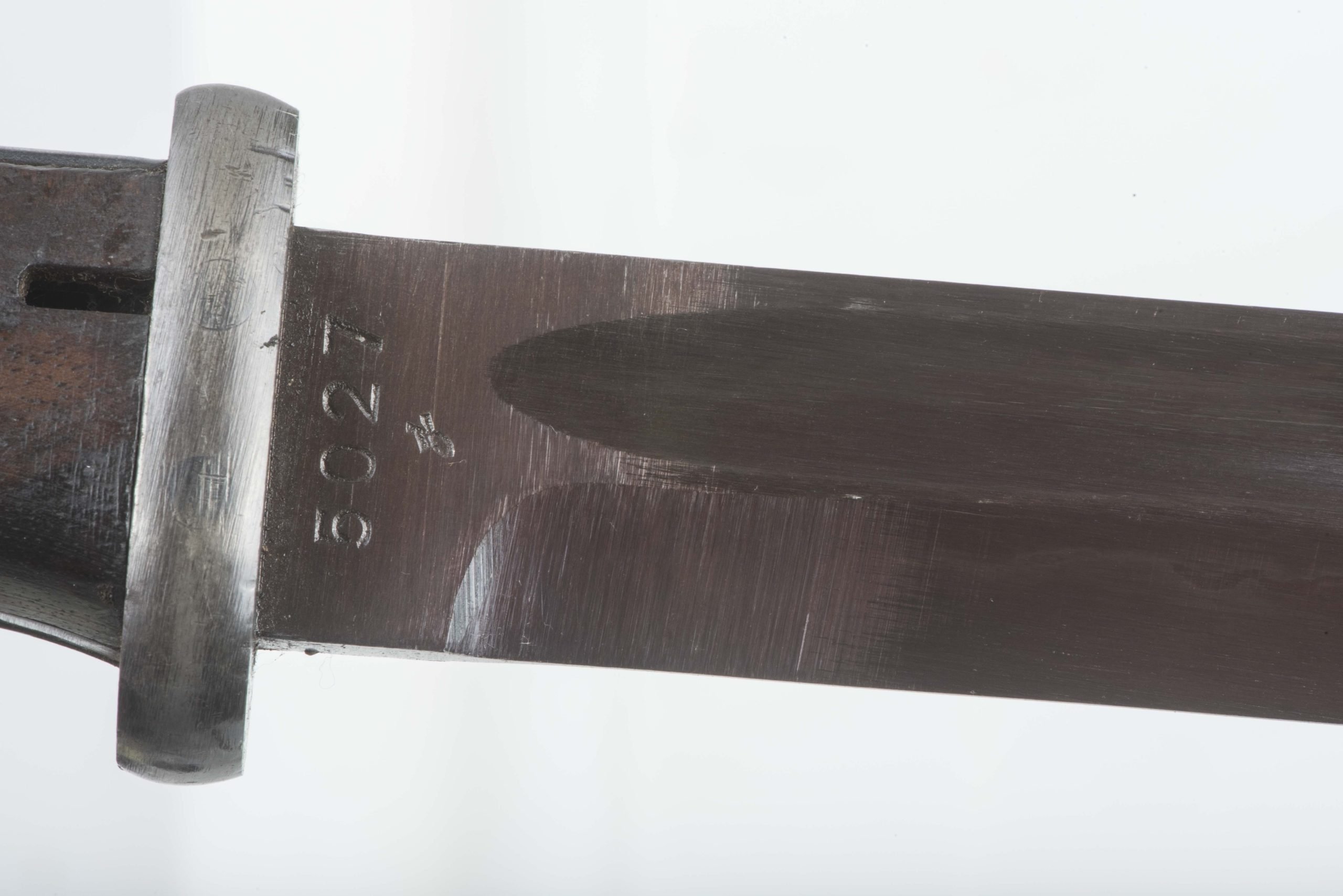 Matching K98 bayonet marked 42 asw #5027 with red blade — image 11