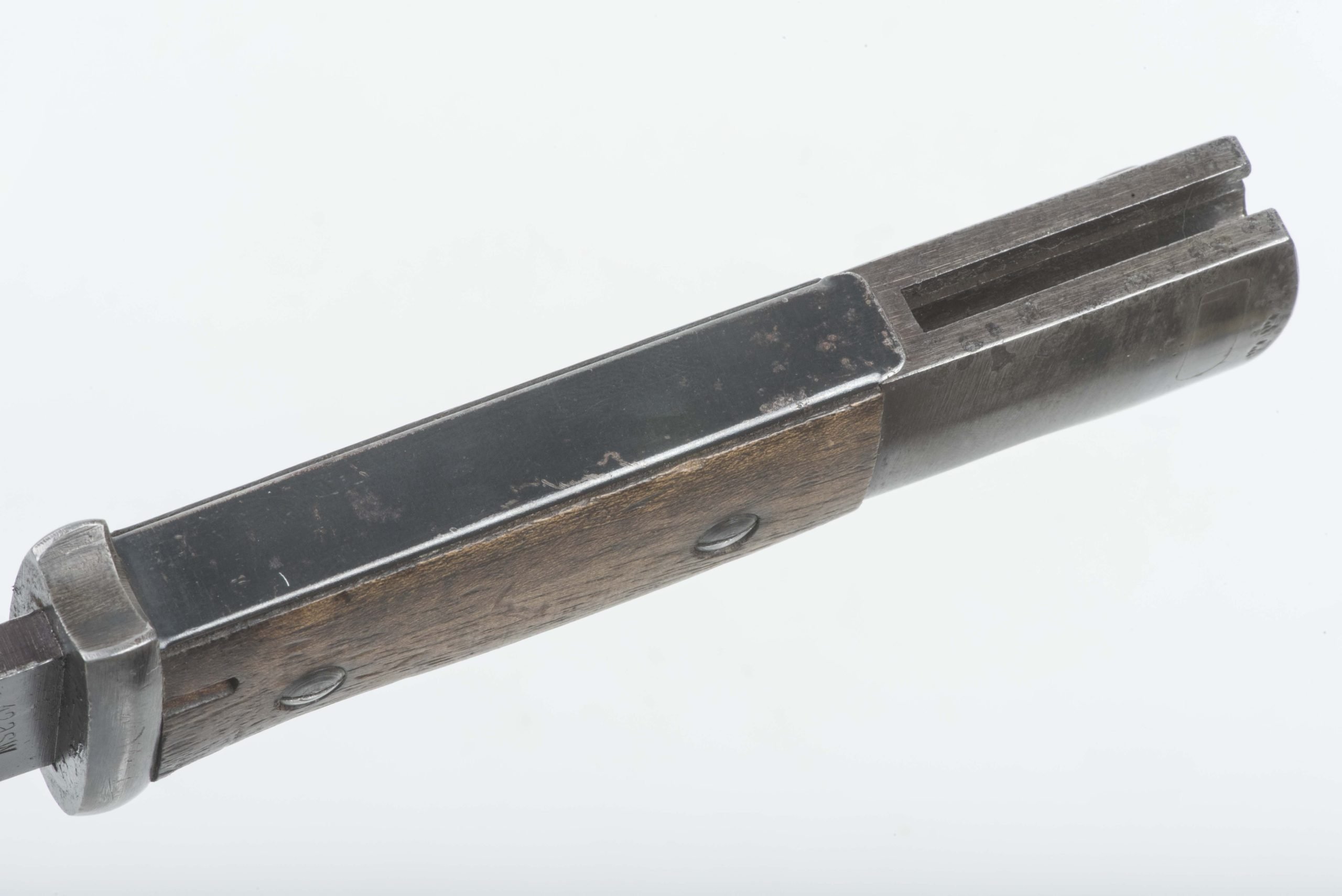 Matching K98 bayonet marked 42 asw #5027 with red blade — image 14