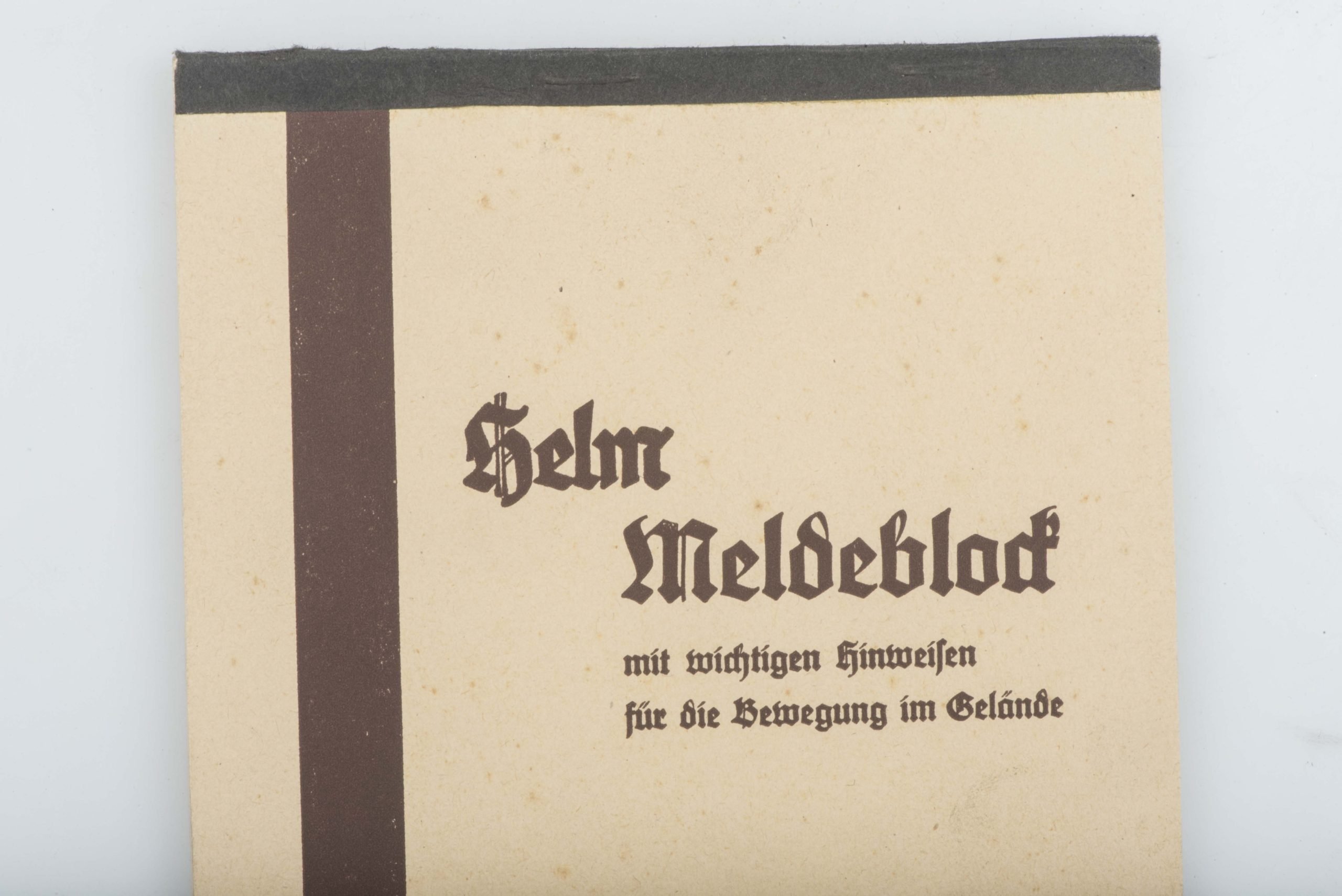 Rare German mapcase notebook Helm Meldeblock — image 2