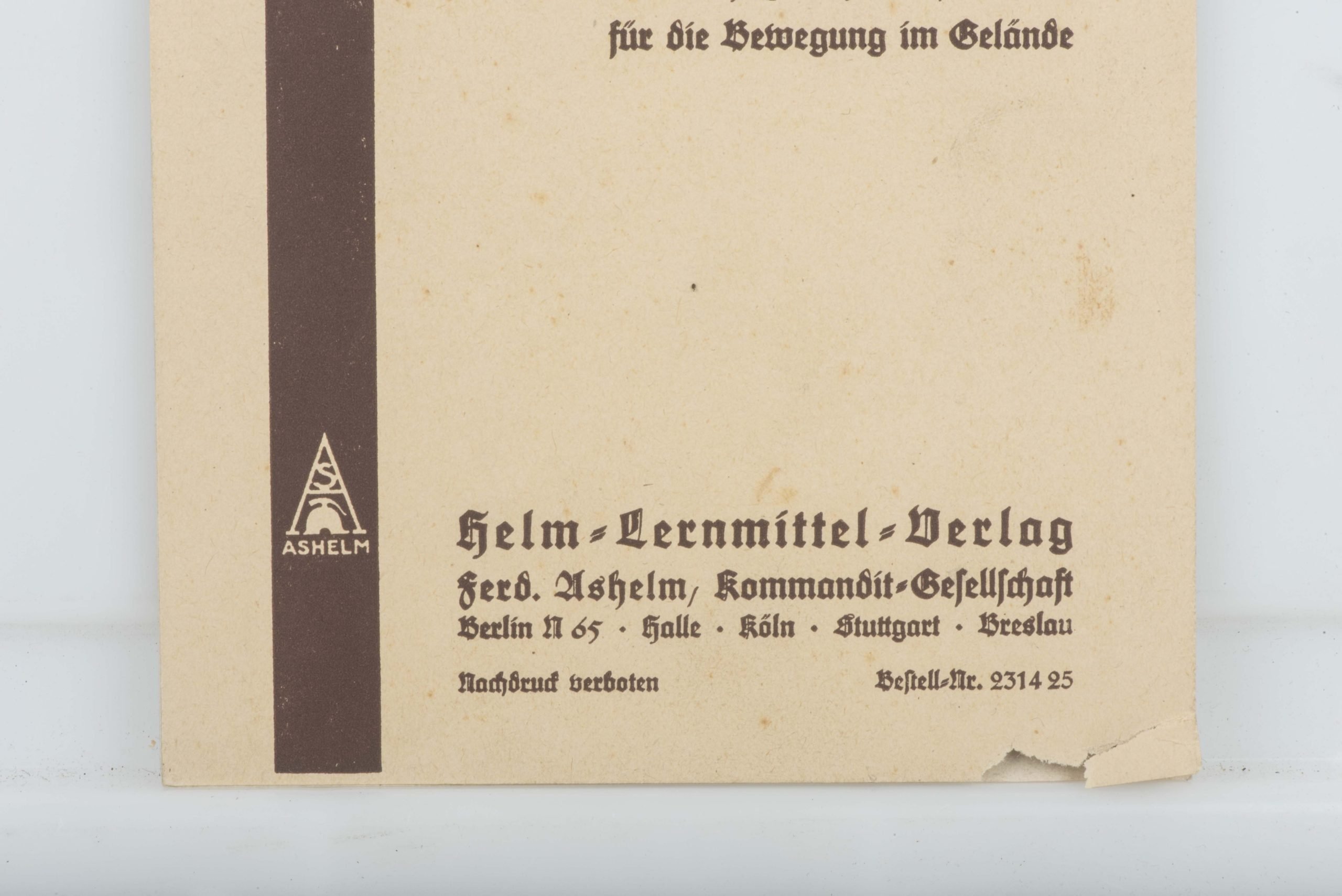 Rare German mapcase notebook Helm Meldeblock — image 3
