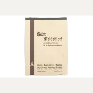 Rare German mapcase notebook Helm Meldeblock