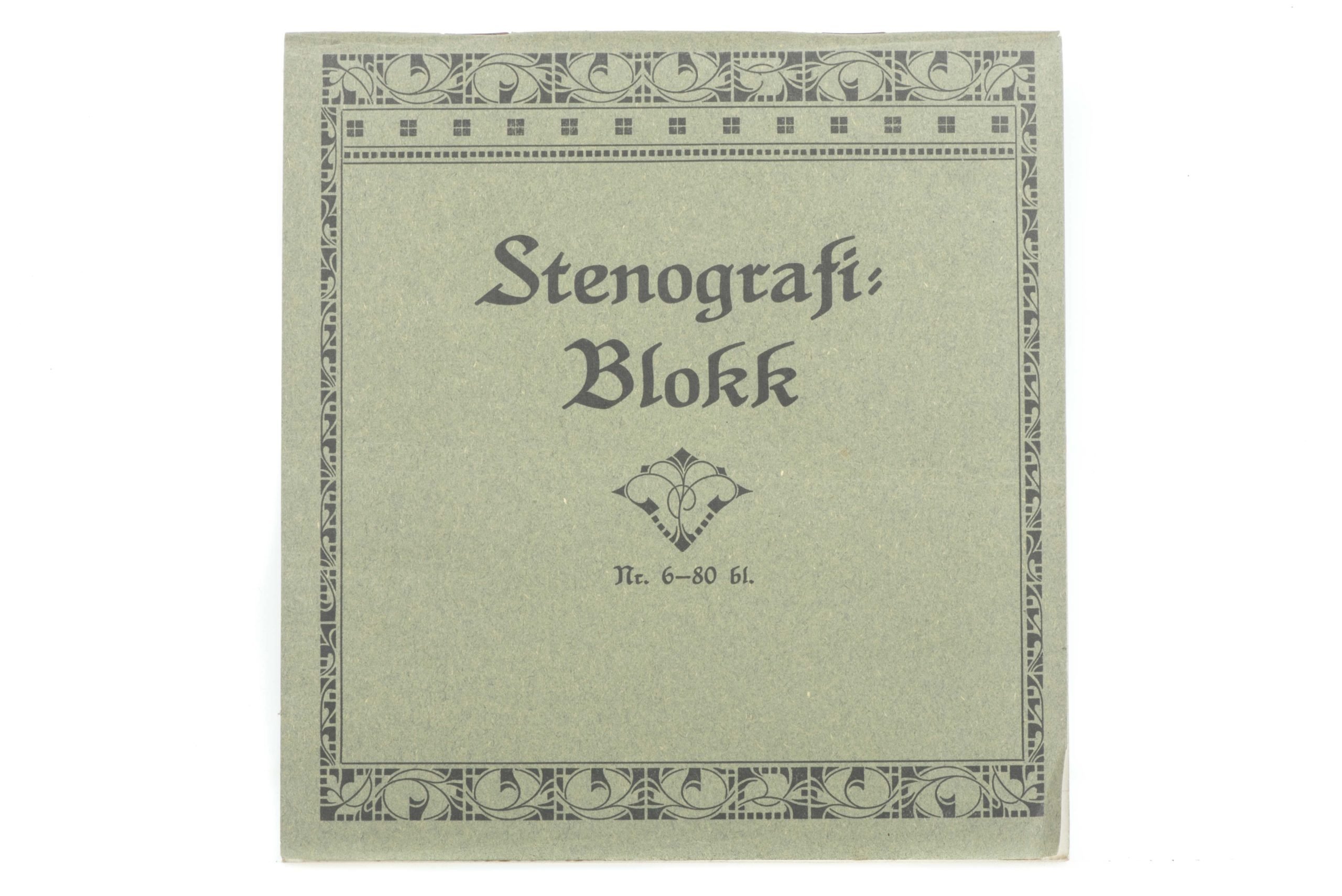 Rare German mapcase notebook Stenografi Blokk