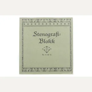 Rare German mapcase notebook Stenografi Blokk