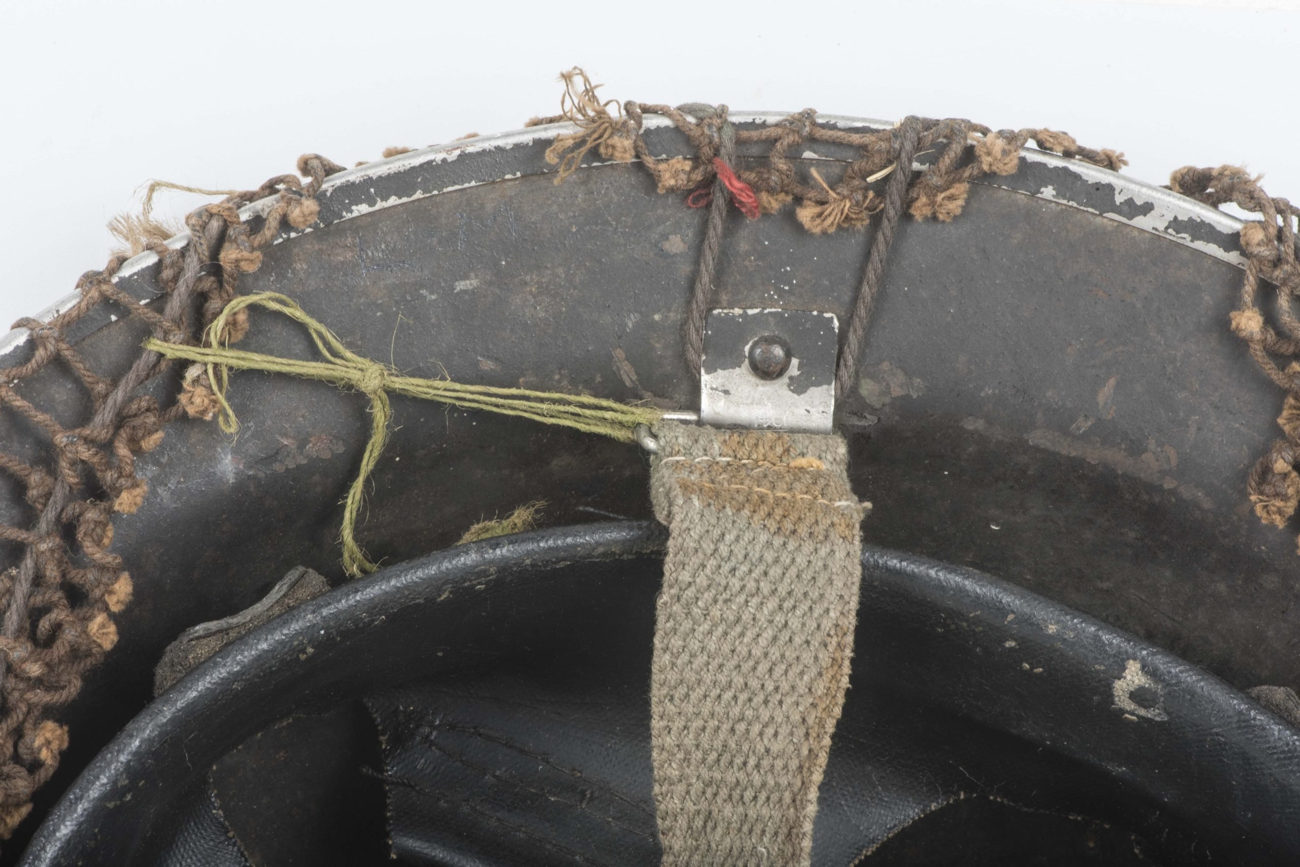 Netted British MKII helmet marked S&W 1940 / BMB 1941 — image 7