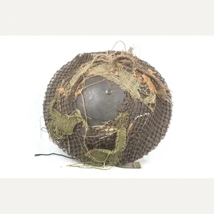 Netted British MKII helmet marked S&W 1940 / BMB 1941