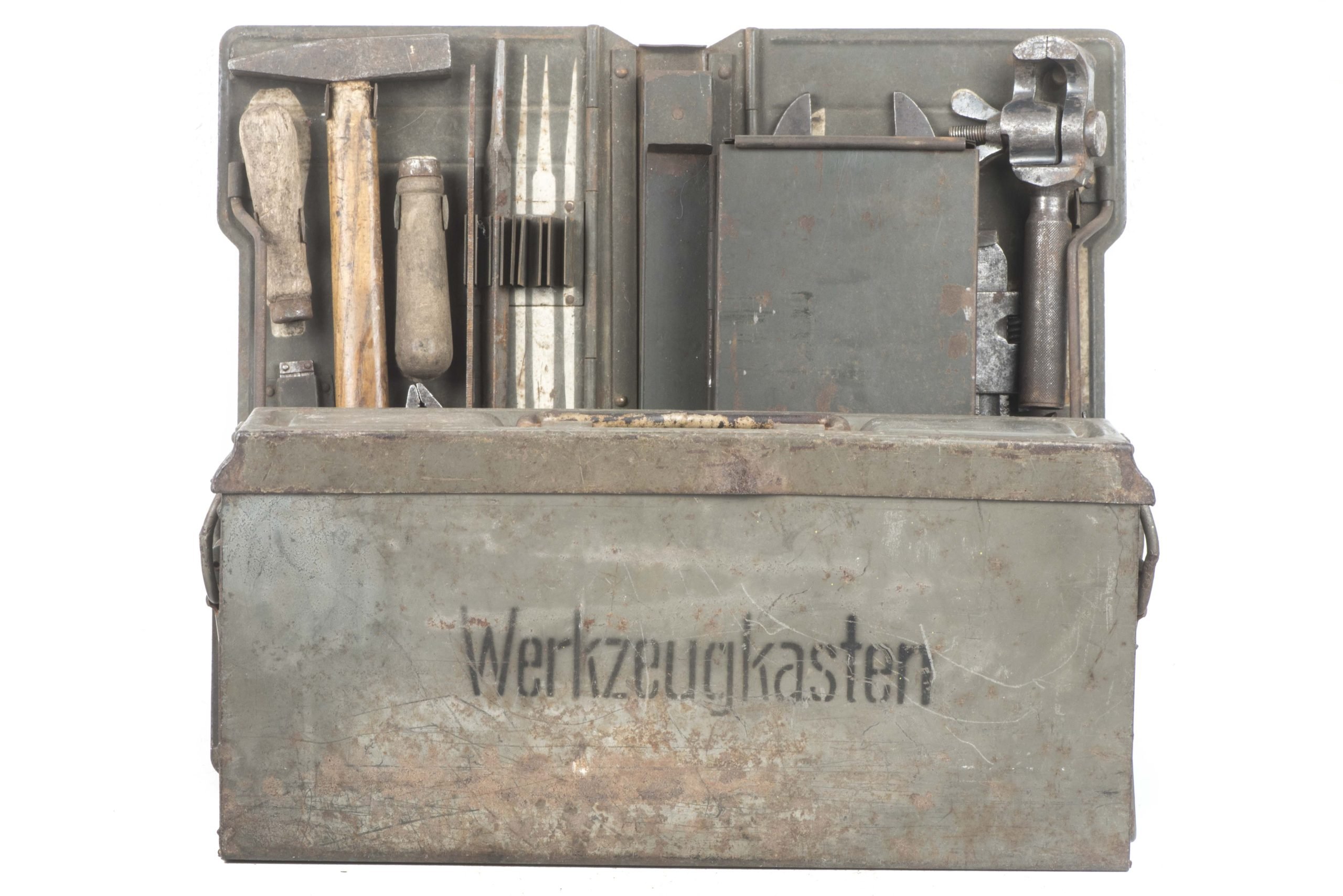 Rare late war MG34 u. MG42 Werkzeugkasten Waffenmeister tool case