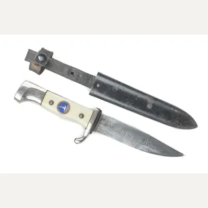 Rare Dutch Nationale Jeugdstorm knife with motto by Eickhorn Solingen