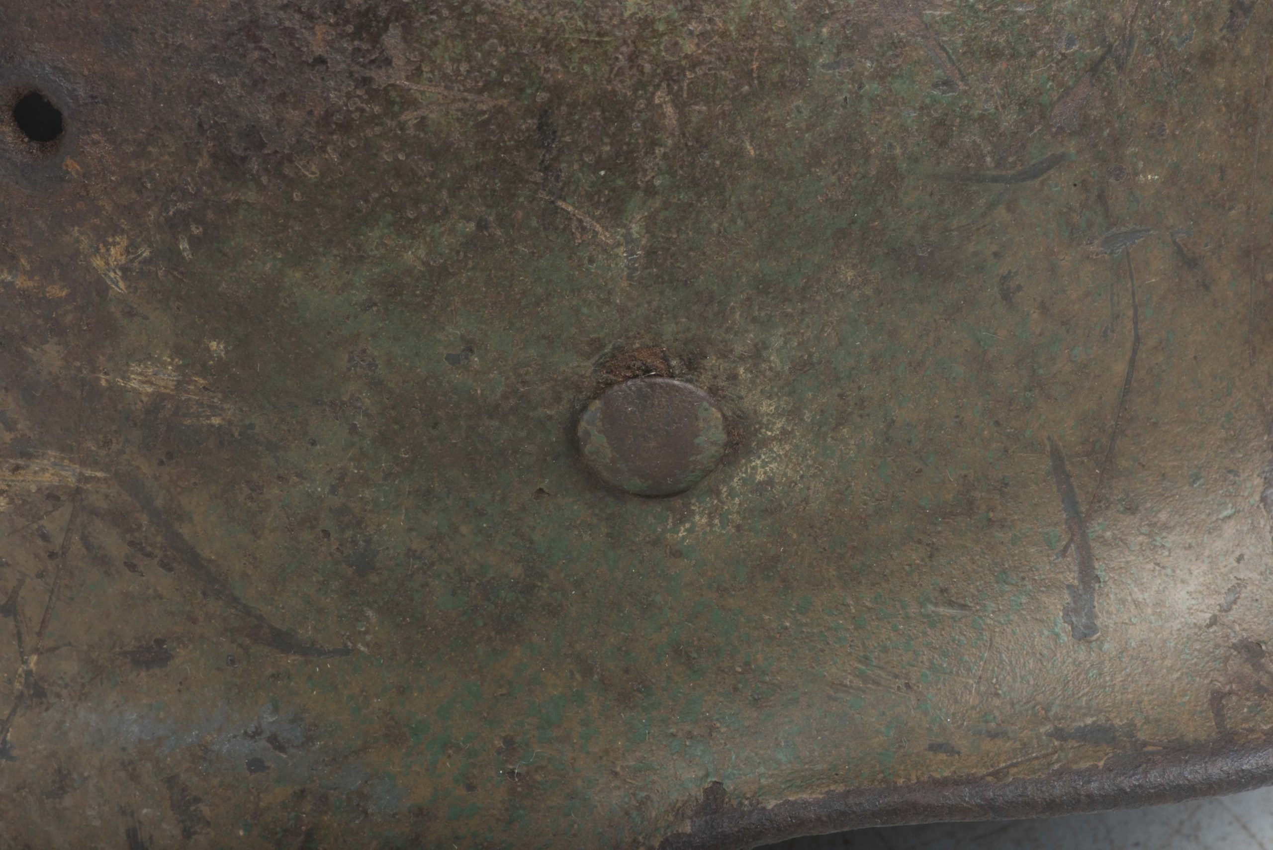 ET66 M40 KIA single decal Luftwaffe helmet in three-tone camouflage — image 10