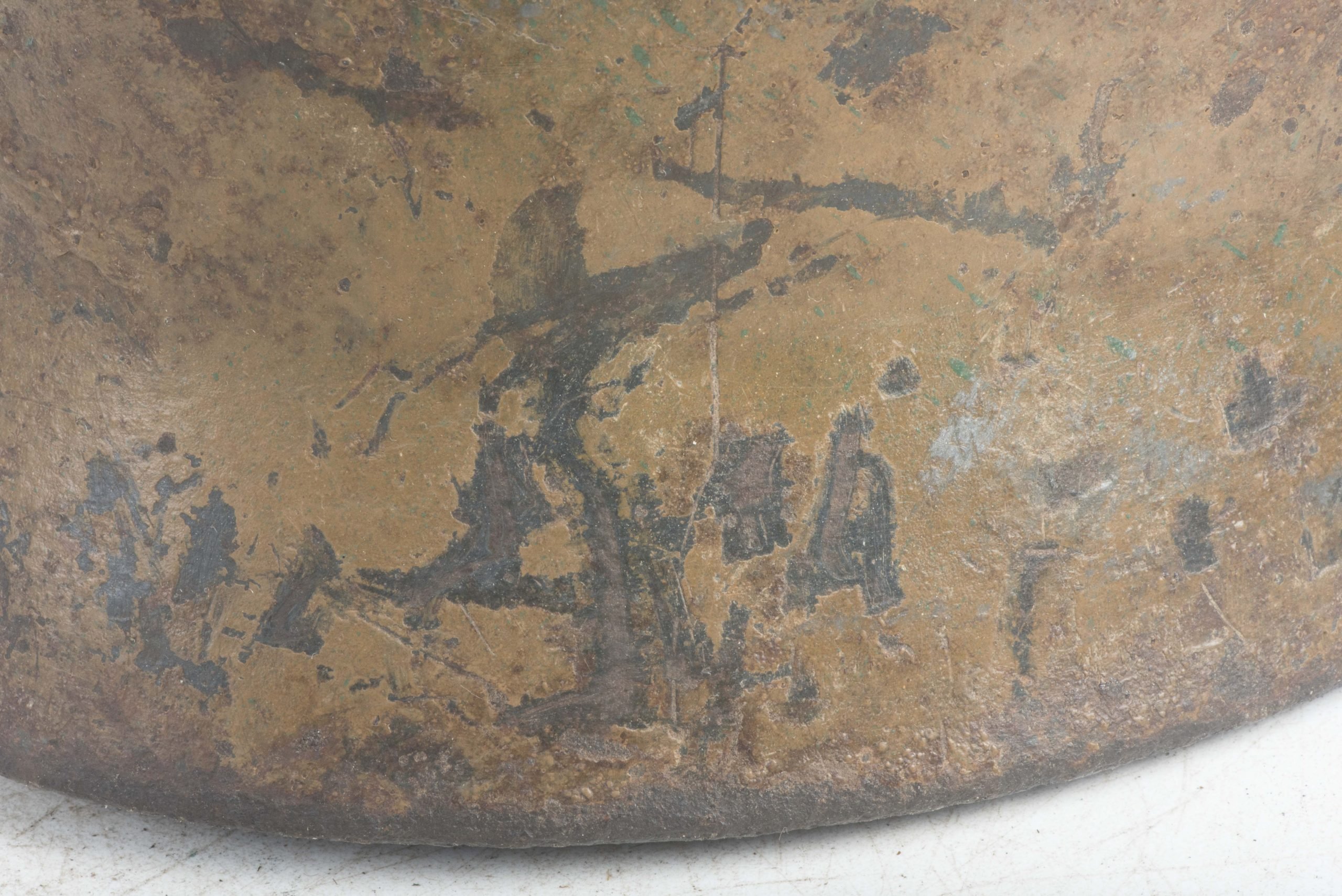 ET66 M40 KIA single decal Luftwaffe helmet in three-tone camouflage — image 12