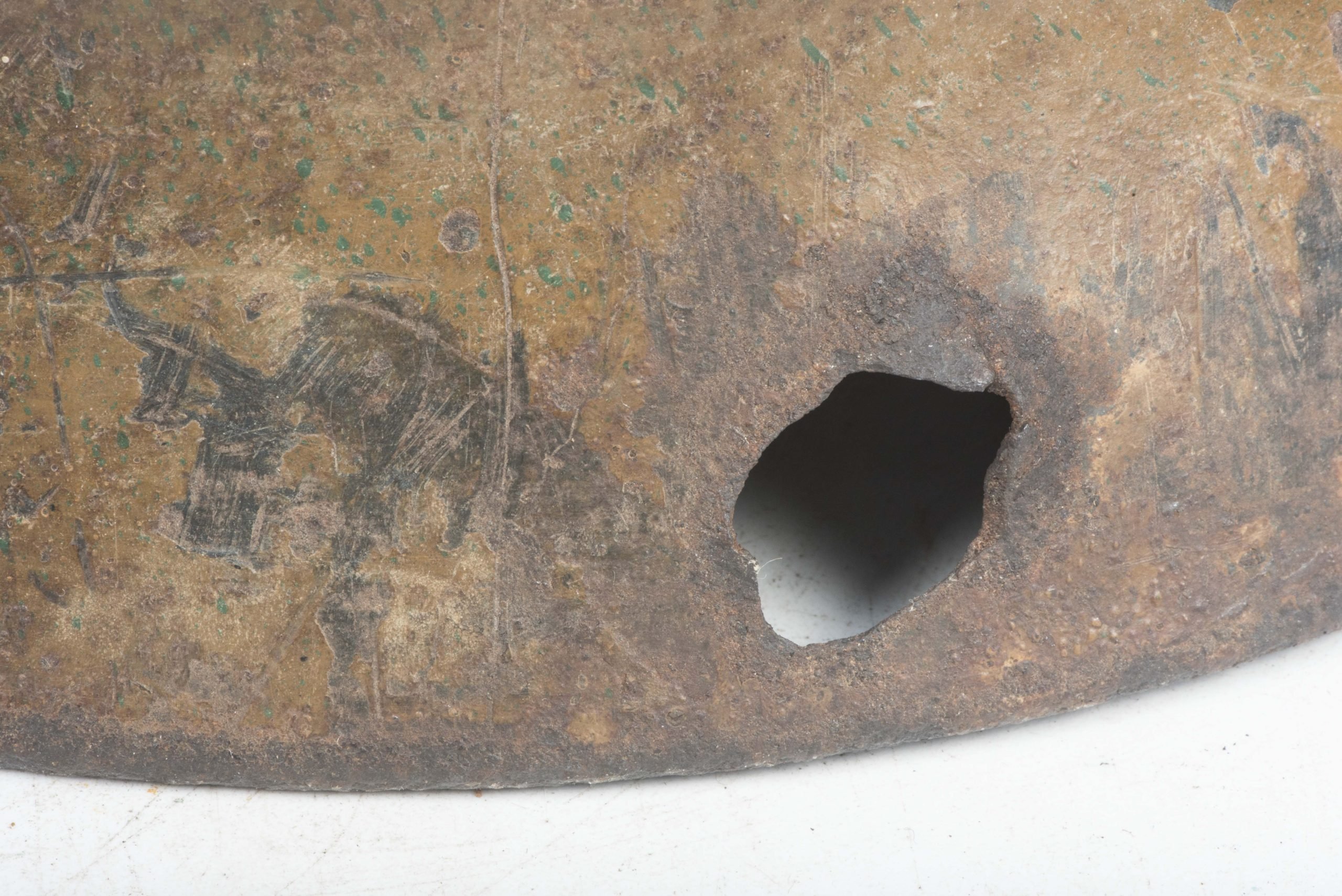 ET66 M40 KIA single decal Luftwaffe helmet in three-tone camouflage — image 15