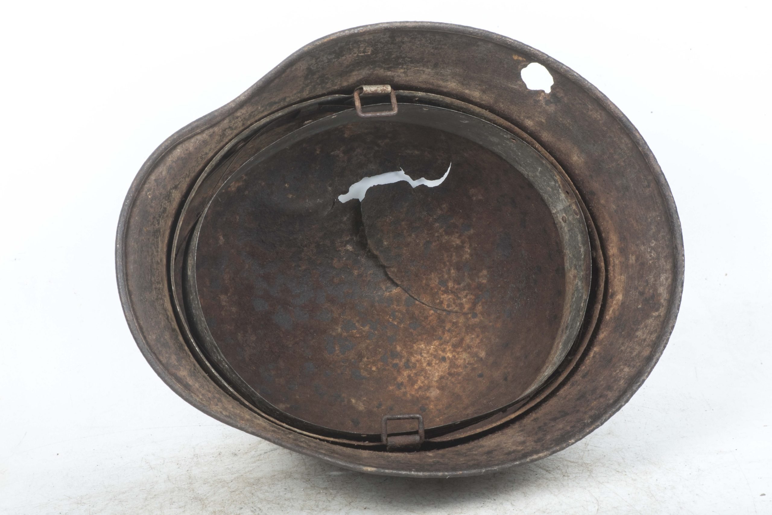 ET66 M40 KIA single decal Luftwaffe helmet in three-tone camouflage — image 6