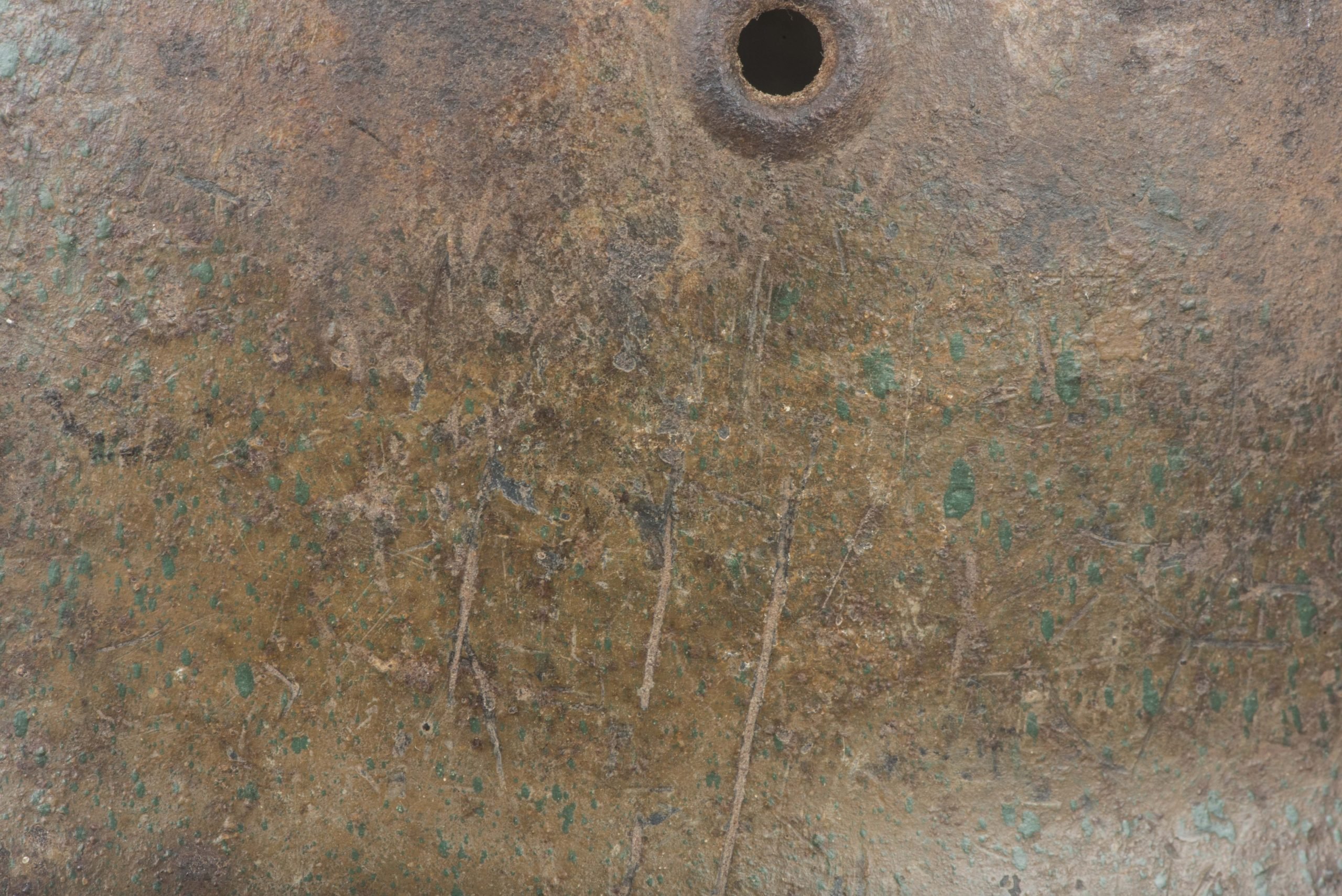 ET66 M40 KIA single decal Luftwaffe helmet in three-tone camouflage — image 7