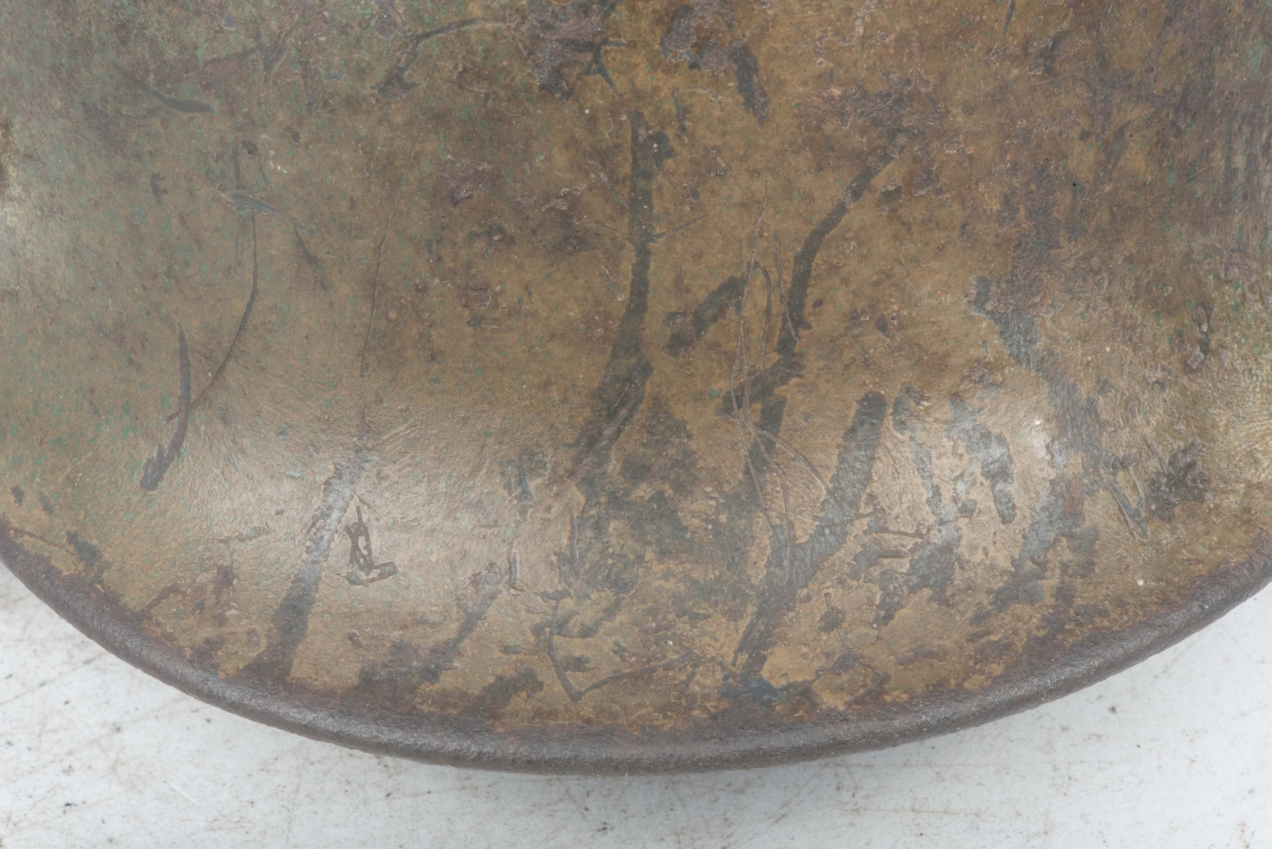 ET66 M40 KIA single decal Luftwaffe helmet in three-tone camouflage — image 9