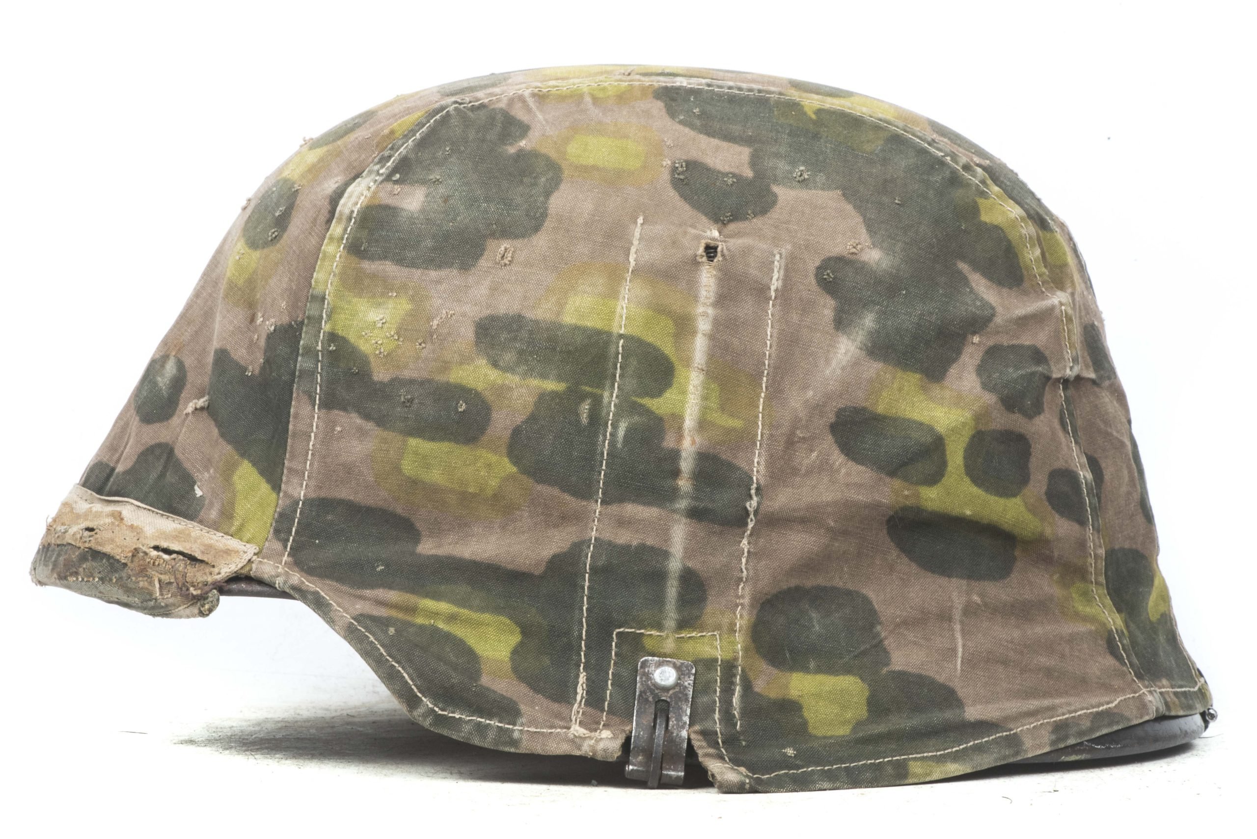 Scarce pre war first pattern Waffen-SS helmet cover in Lateral camouflage