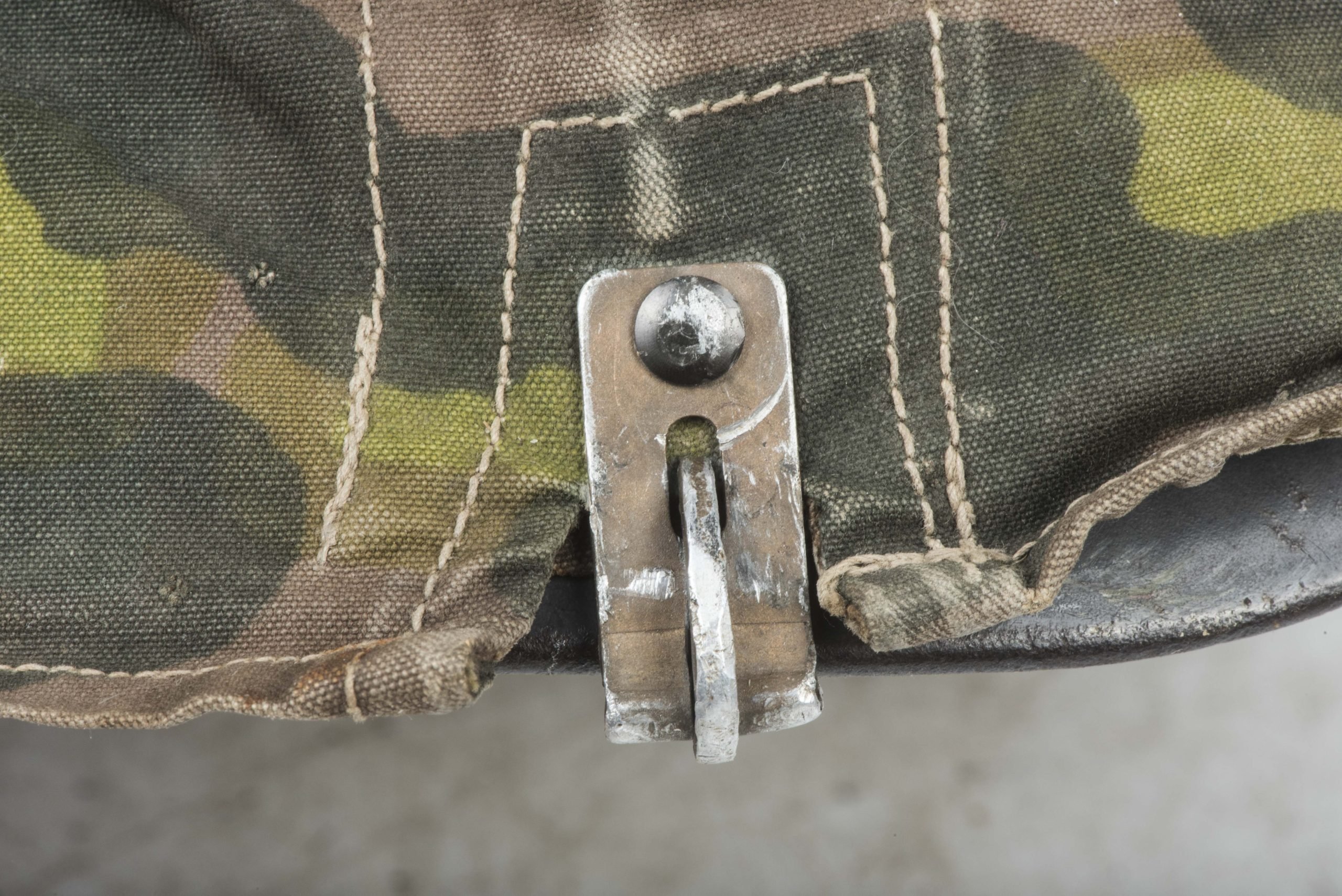 Scarce pre war first pattern Waffen-SS helmet cover in Lateral camouflage — image 10