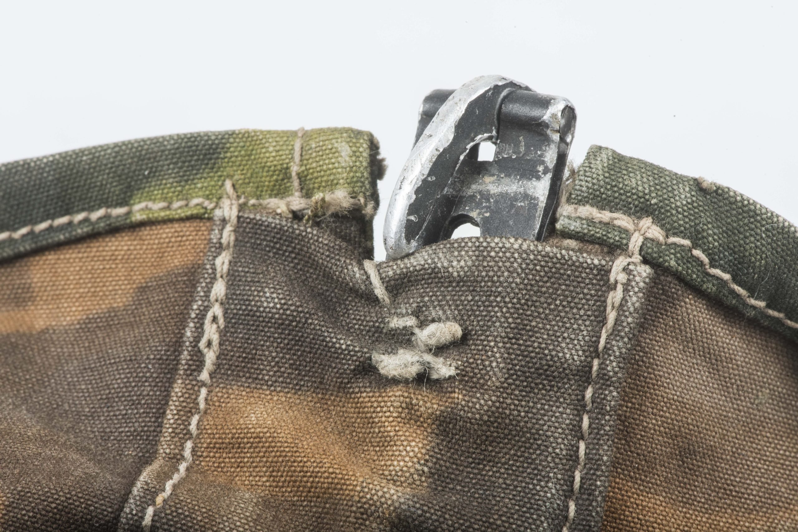 Scarce pre war first pattern Waffen-SS helmet cover in Lateral camouflage — image 21