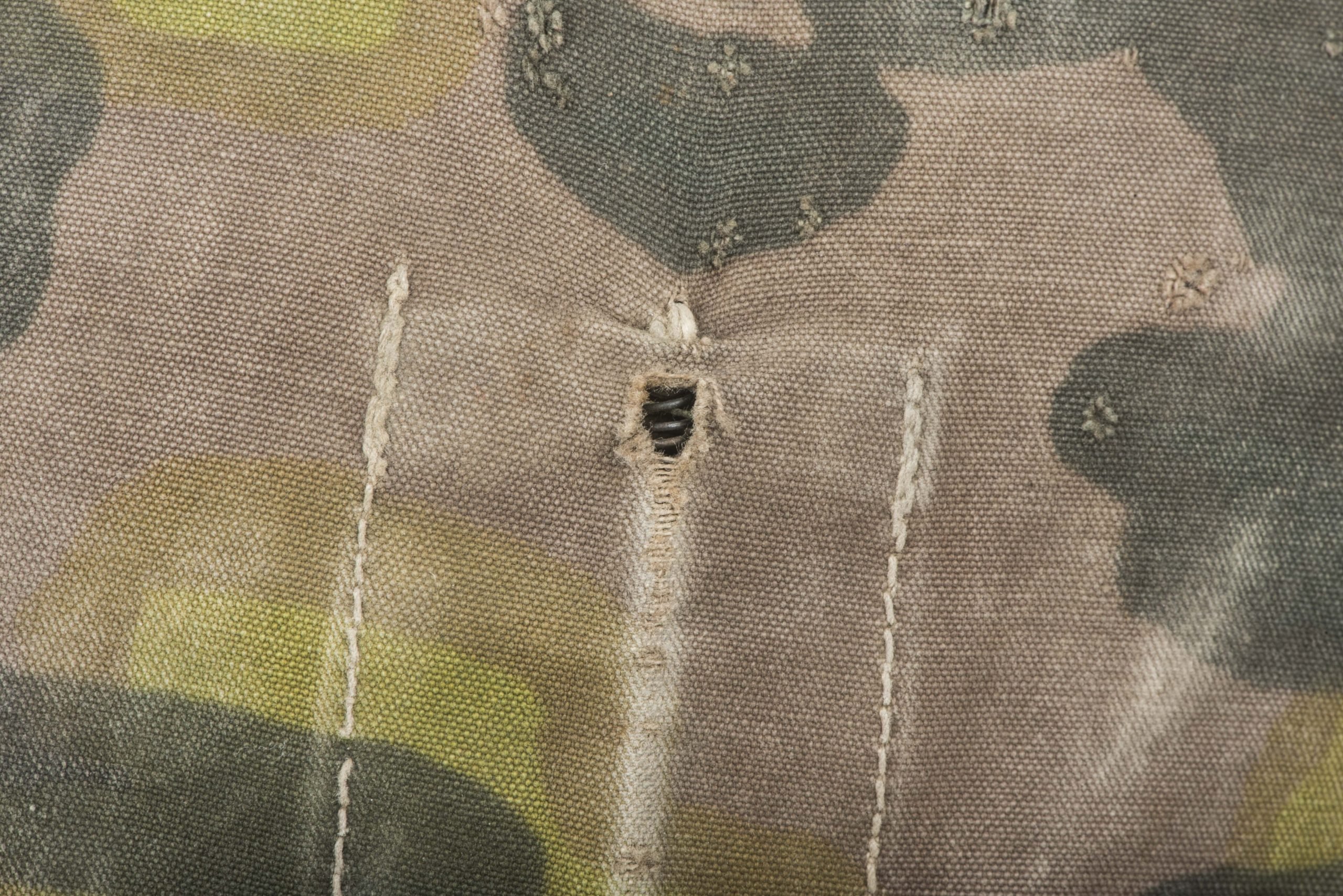 Scarce pre war first pattern Waffen-SS helmet cover in Lateral camouflage — image 6