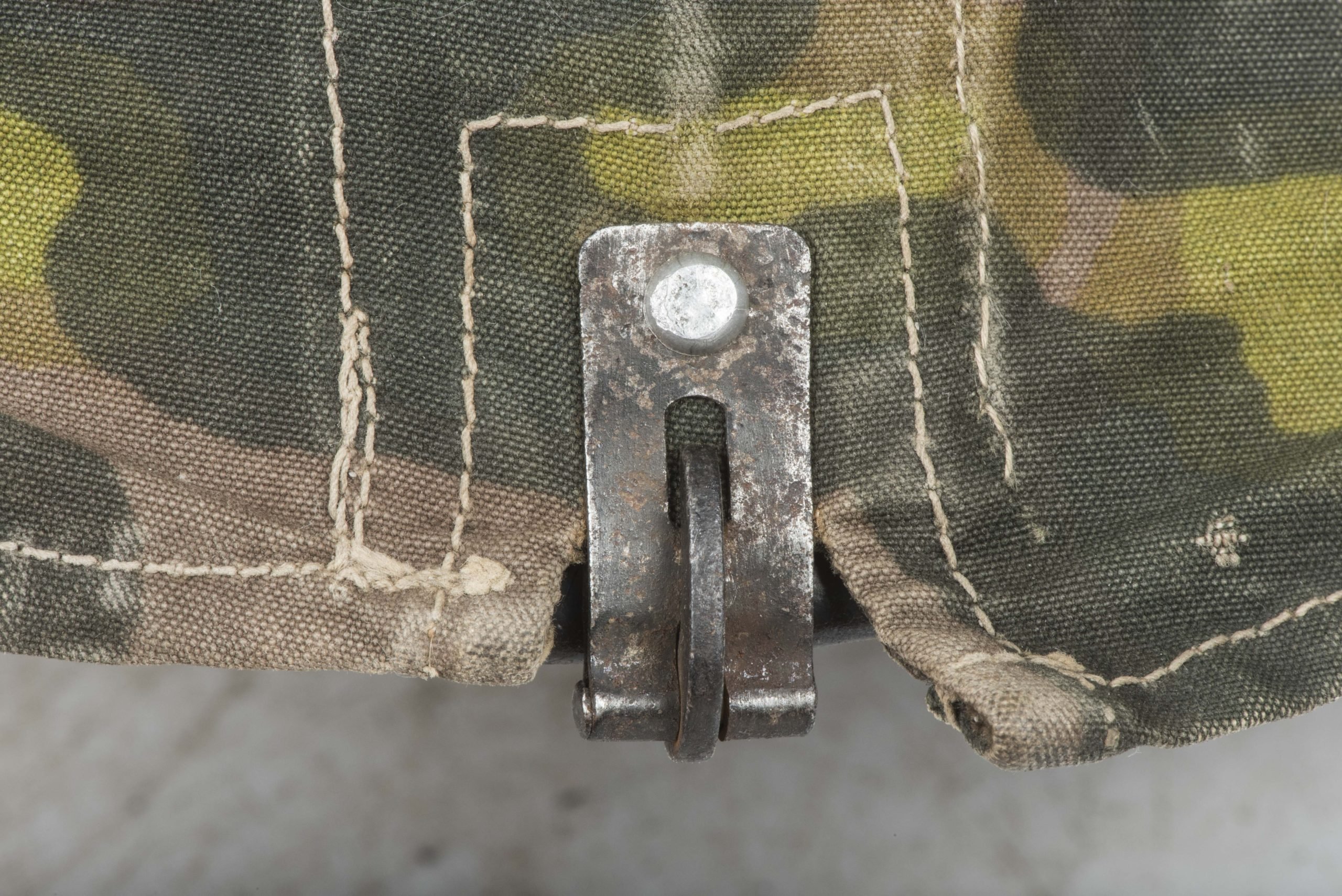 Scarce pre war first pattern Waffen-SS helmet cover in Lateral camouflage — image 7