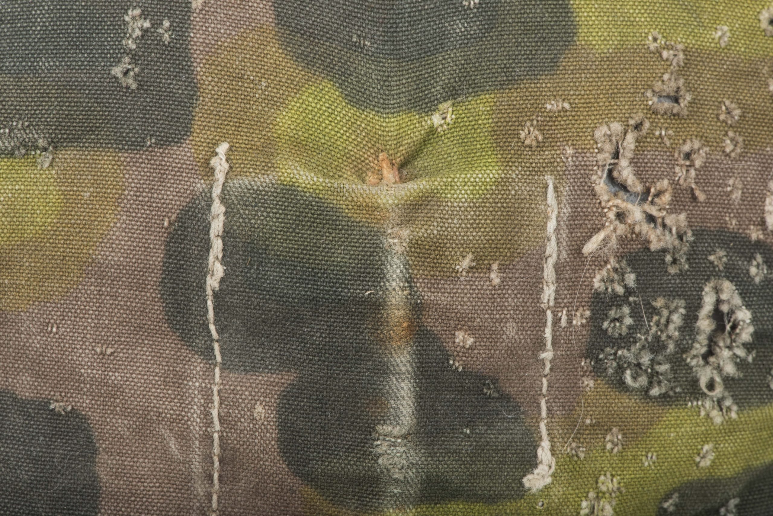 Scarce pre war first pattern Waffen-SS helmet cover in Lateral camouflage — image 8